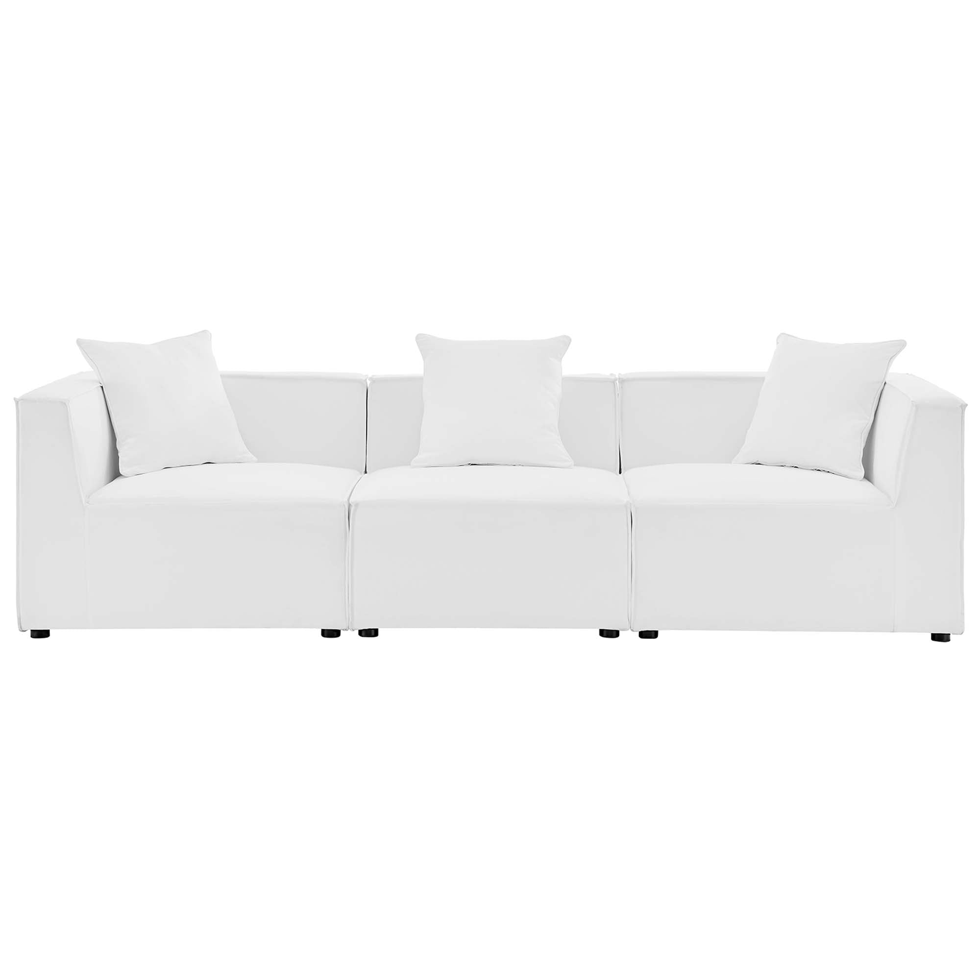 Saybrook 3-Piece Outdoor Patio Upholstered Sectional Sofa