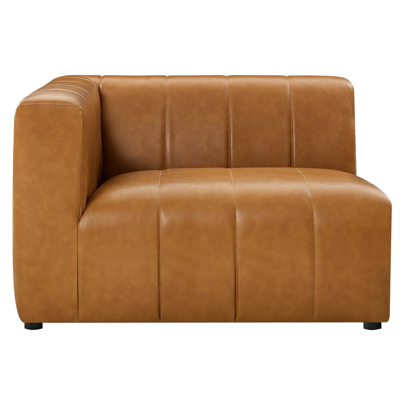 Bartlett Vegan Leather Left-Arm Chair-Arm Chair-Modway-Wall2Wall Furnishings