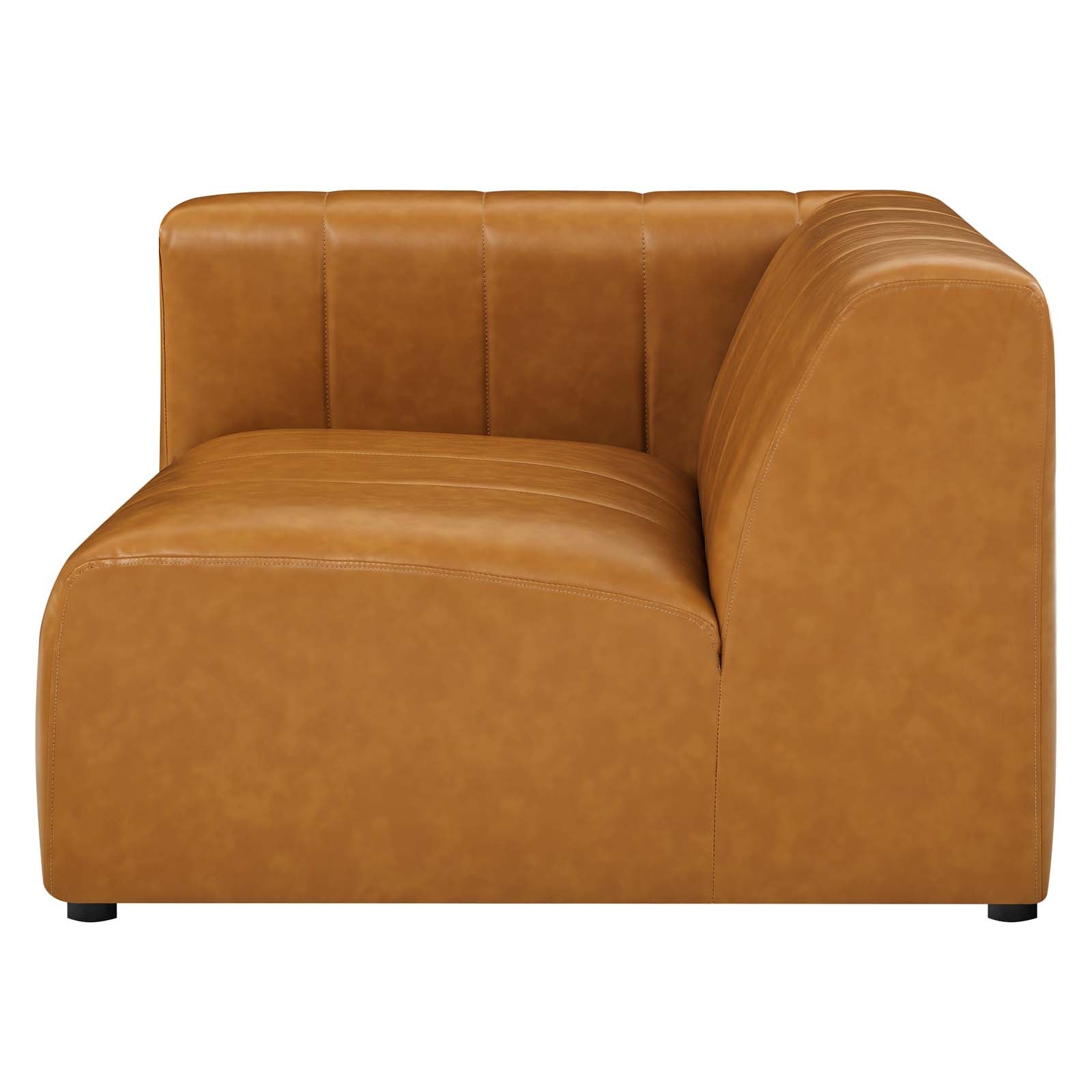 Bartlett Vegan Leather Left-Arm Chair-Arm Chair-Modway-Wall2Wall Furnishings