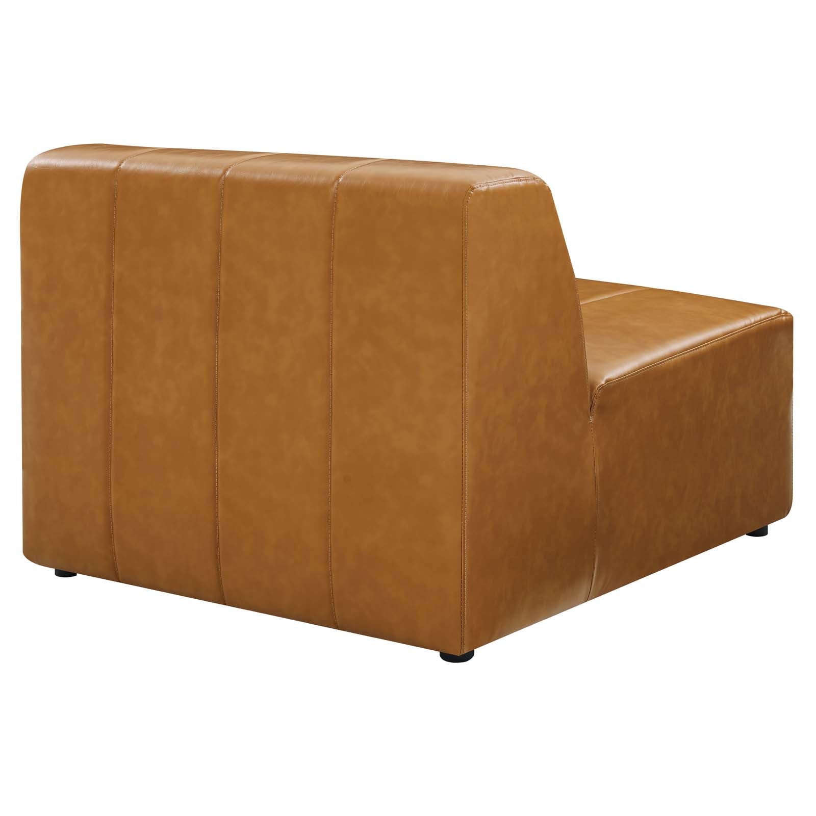 Bartlett Vegan Leather Armless Chair-Armless Chair-Modway-Wall2Wall Furnishings