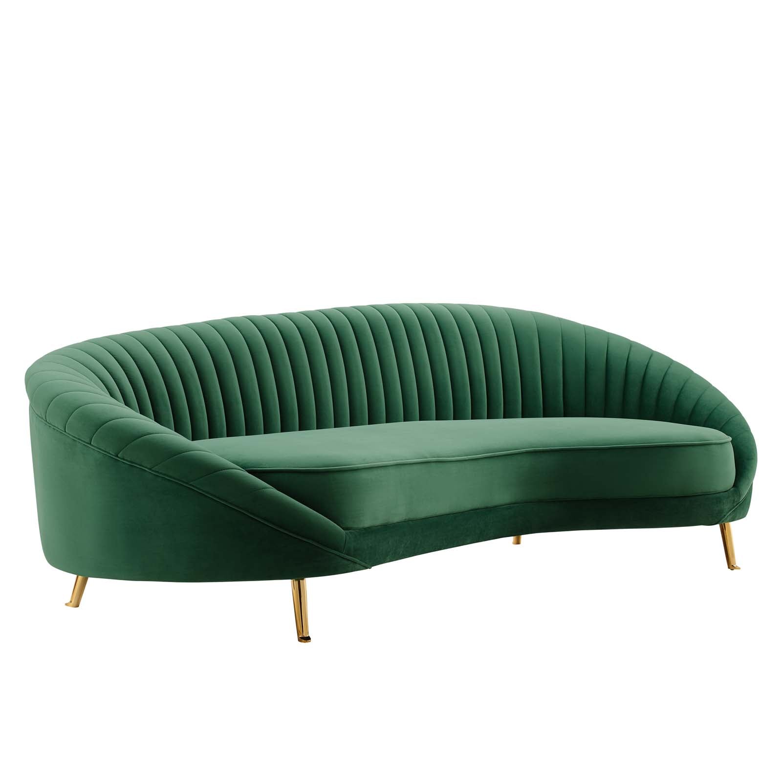 Camber Channel Tufted Performance Velvet Sofa-Sofa-Modway-Wall2Wall Furnishings