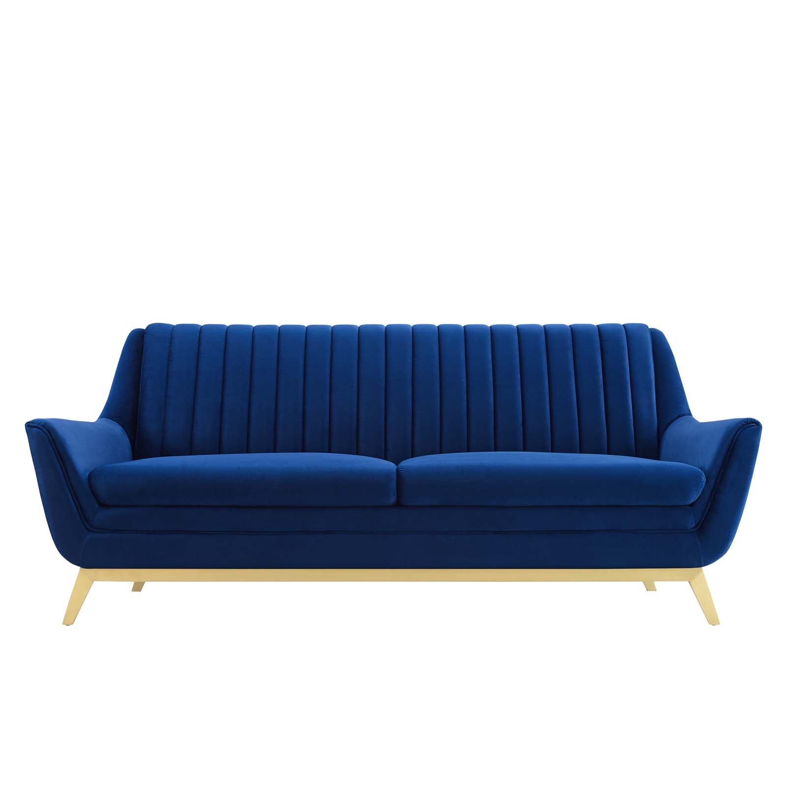 Winsome Channel Tufted Performance Velvet Sofa-Sofa-Modway-Wall2Wall Furnishings