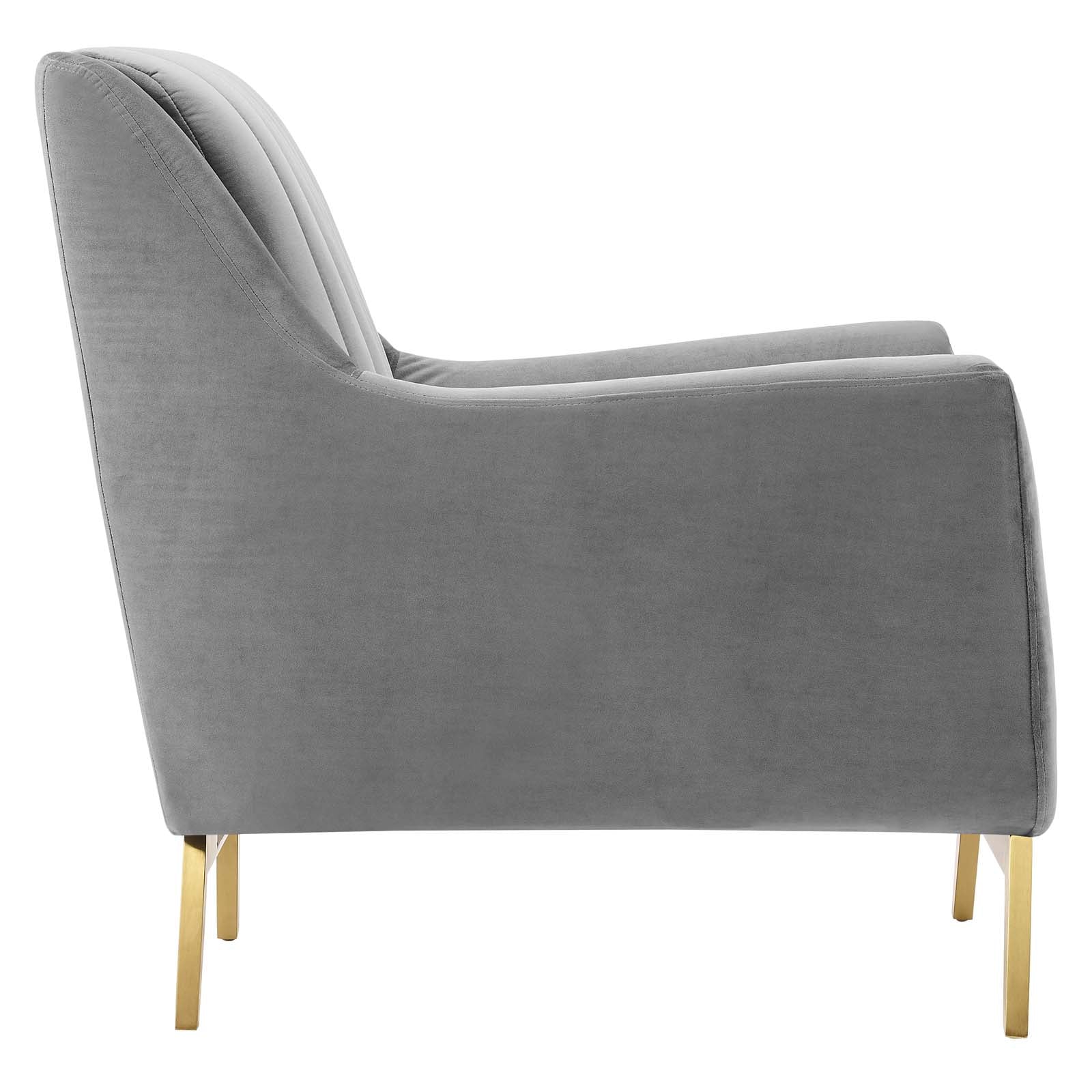 Winsome Channel Tufted Performance Velvet Armchair-Armchair-Modway-Wall2Wall Furnishings