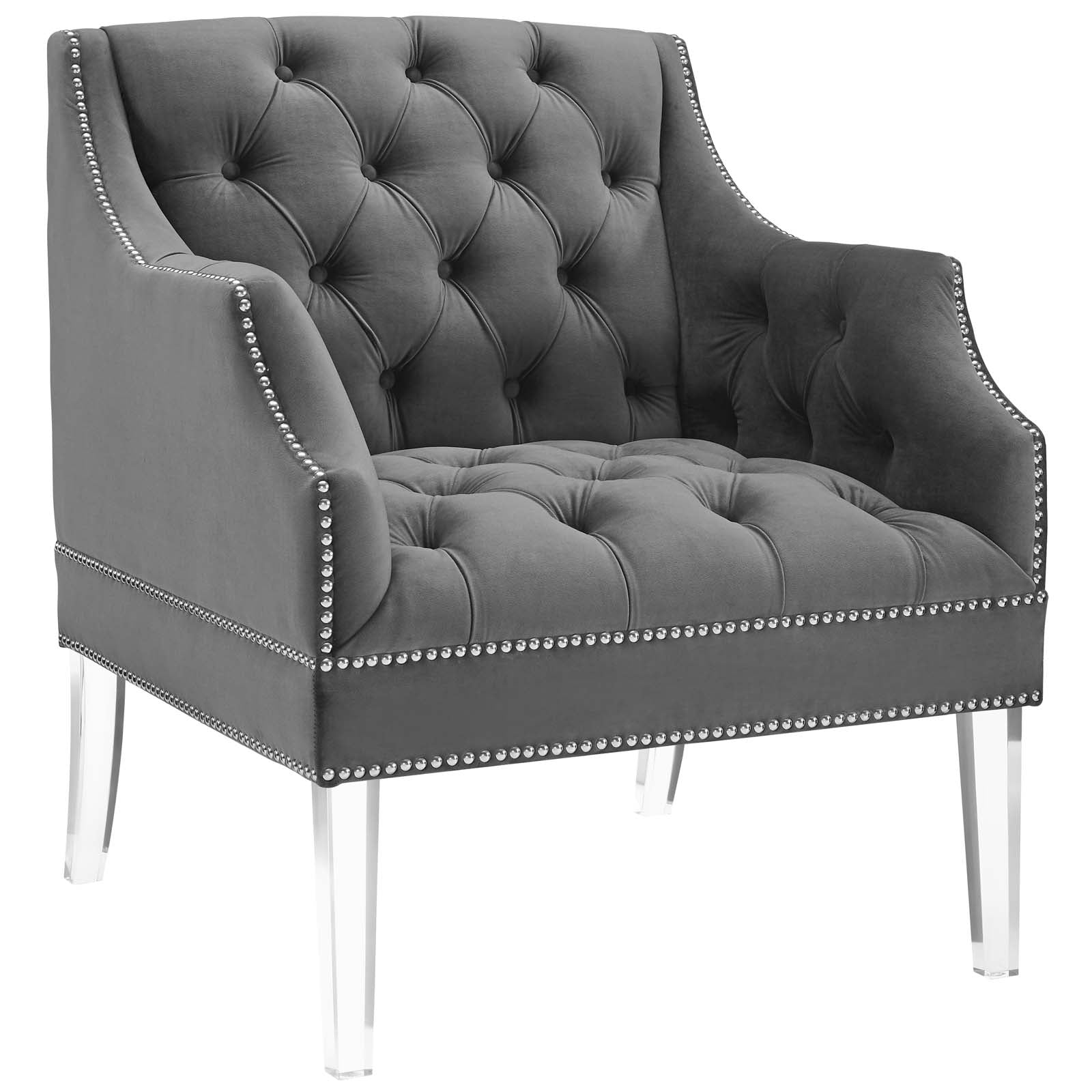 Proverbial Armchair Performance Velvet Set of 2-Sofa Set-Modway-Wall2Wall Furnishings
