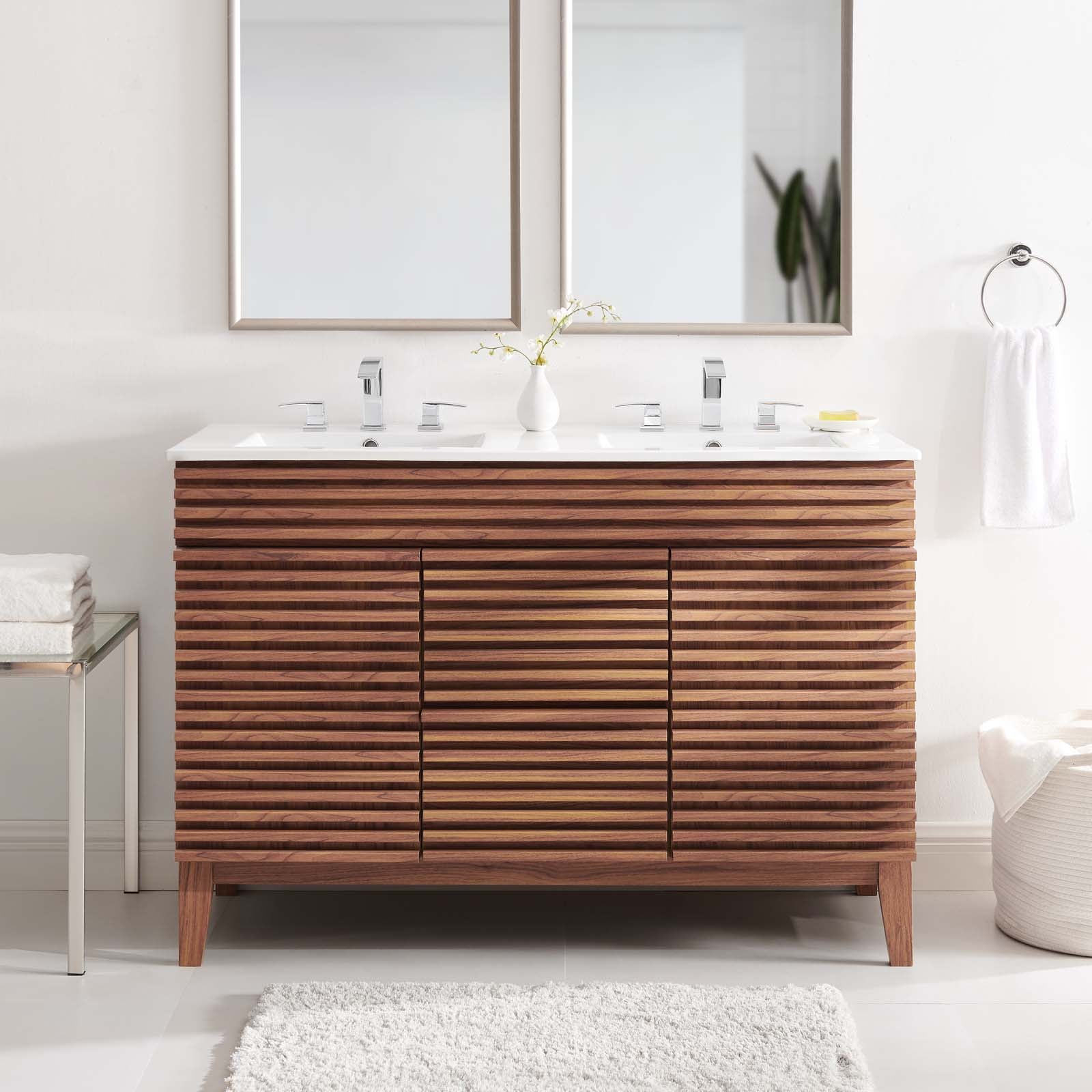 Render 48" Double Sink Bathroom Vanity-Bathroom Vanity-Modway-Wall2Wall Furnishings