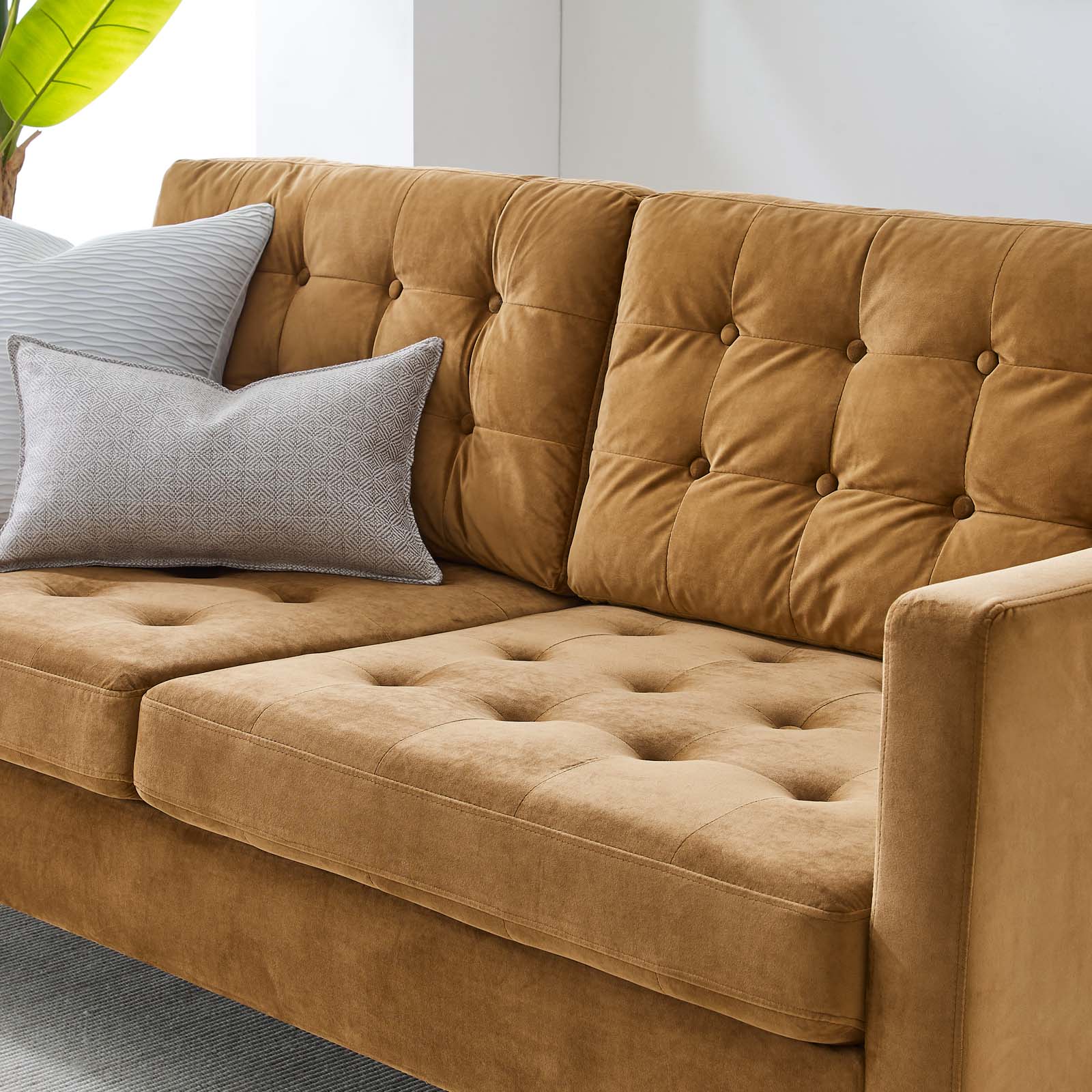 Exalt Tufted Performance Velvet Sofa-Sofa-Modway-Wall2Wall Furnishings