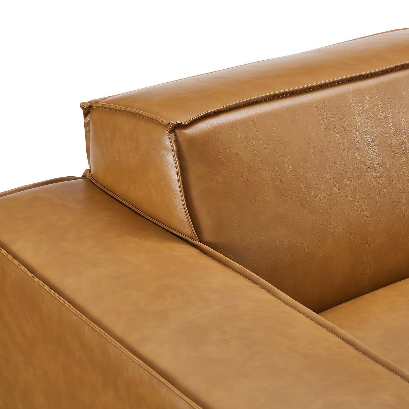 Restore Right-Arm Vegan Leather Sectional Sofa Chair-Sofa-Modway-Wall2Wall Furnishings