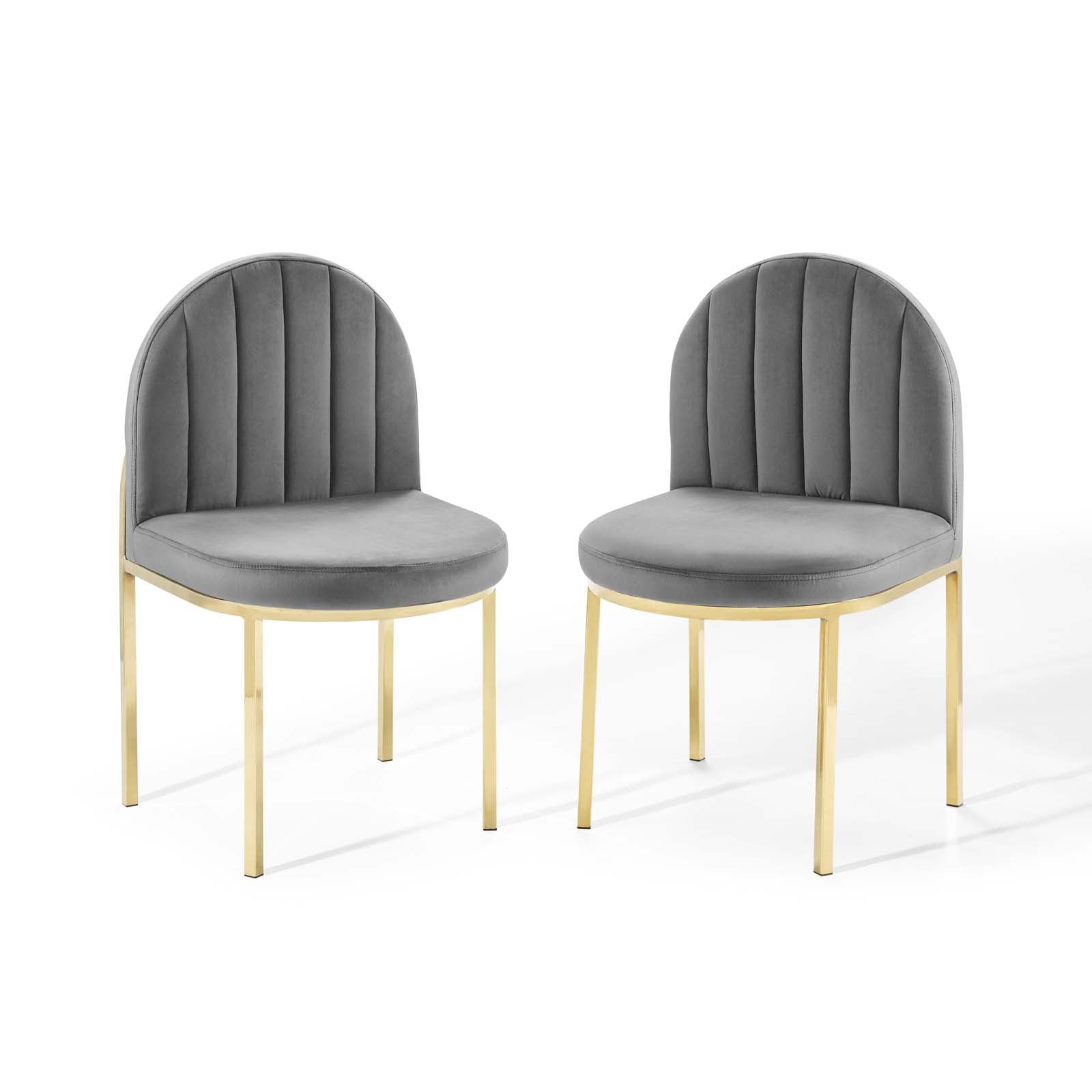 Isla Dining Side Chair Performance Velvet Set of 2-Dining Chair-Modway-Wall2Wall Furnishings