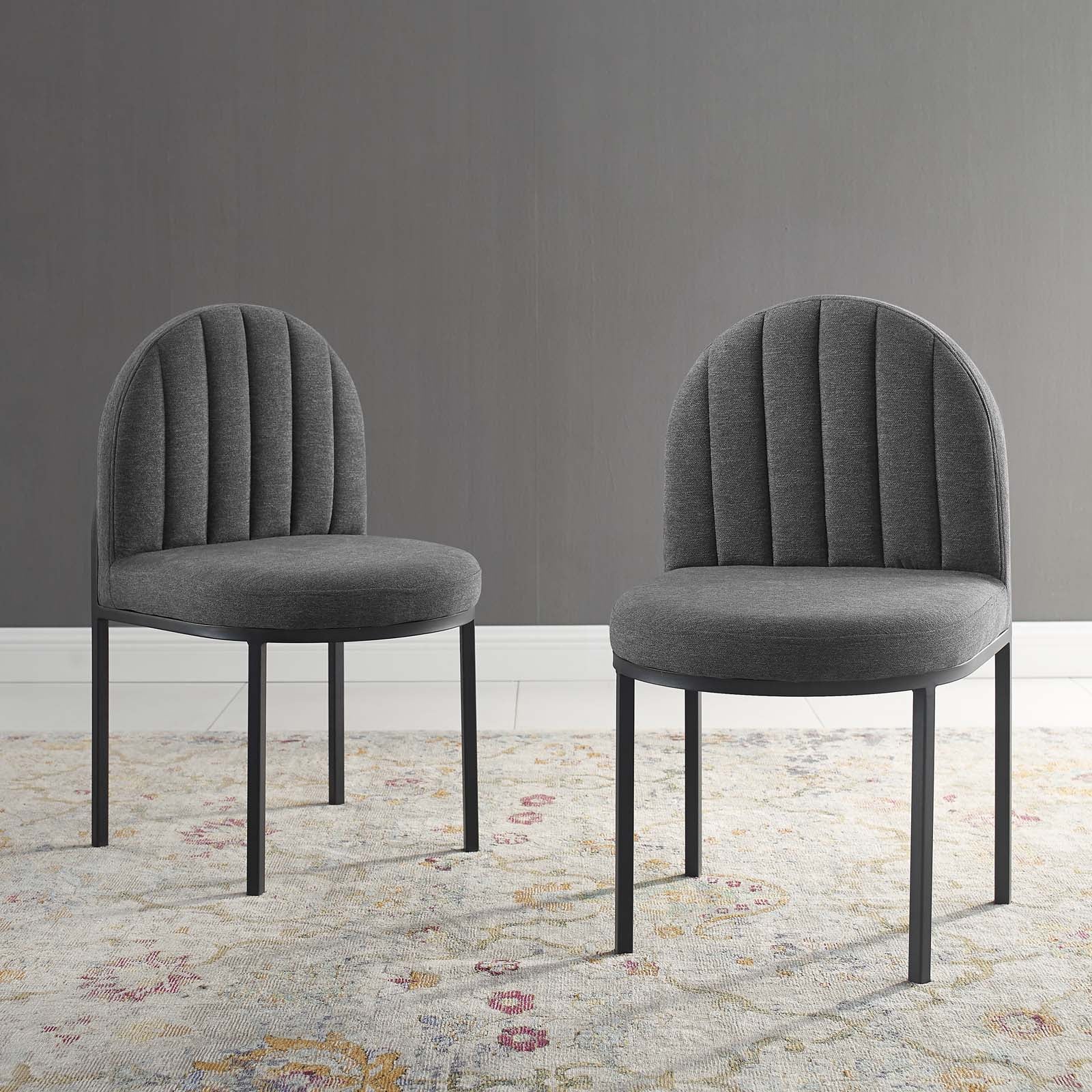 Isla Dining Side Chair Upholstered Fabric Set of 2-Dining Chair-Modway-Wall2Wall Furnishings
