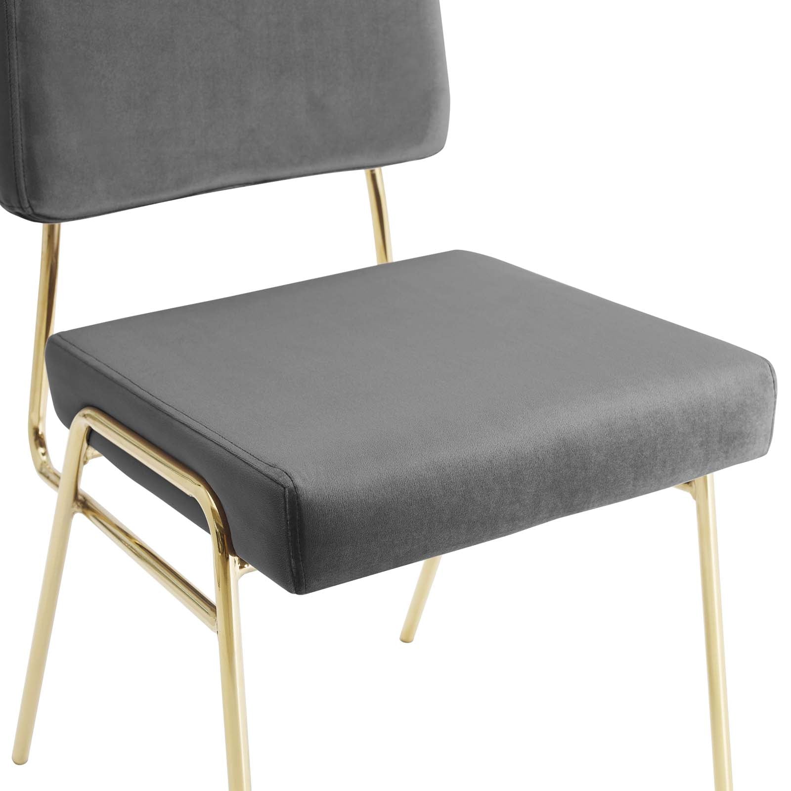Craft Dining Side Chair Performance Velvet Set of 2-Dining Chair-Modway-Wall2Wall Furnishings