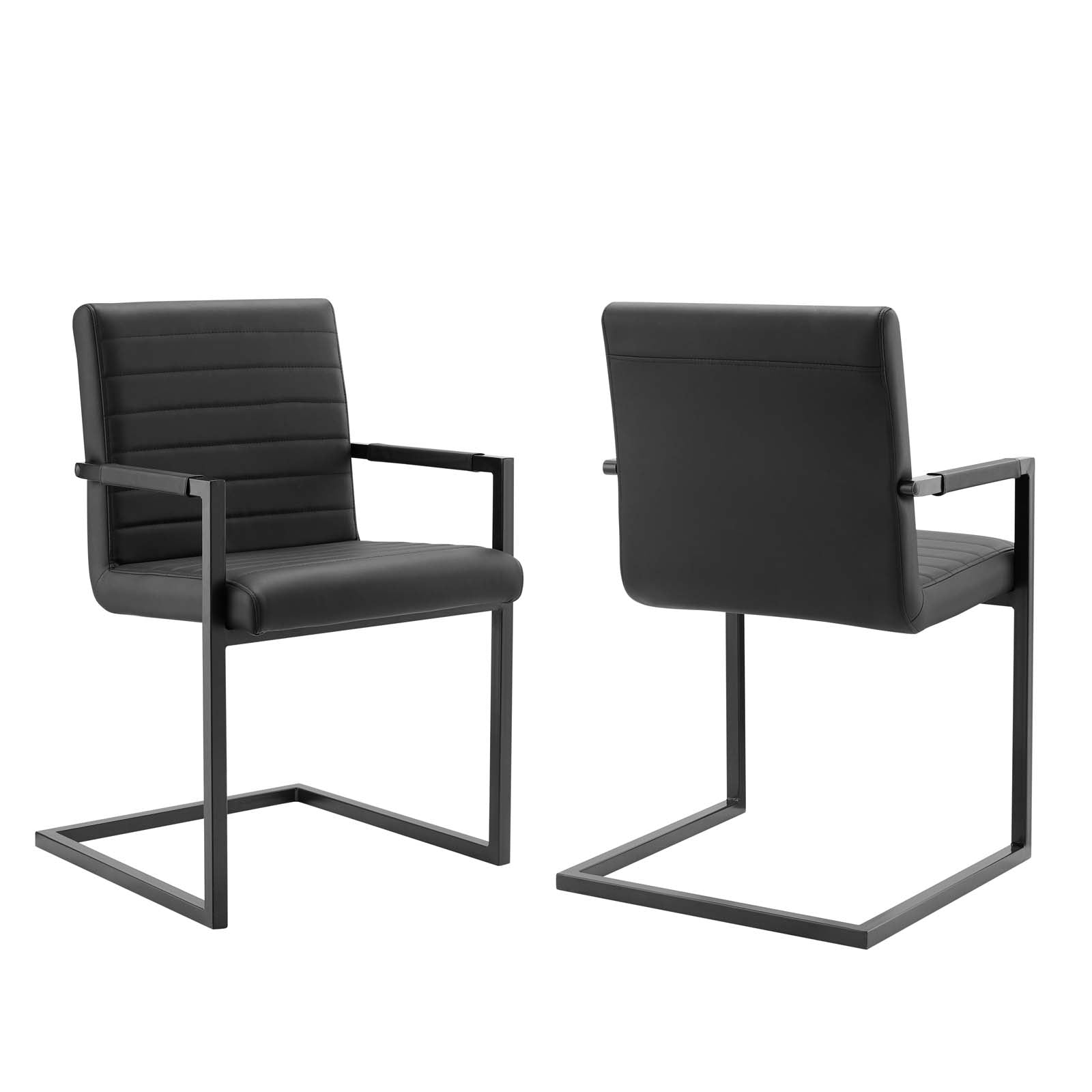 Savoy Vegan Leather Dining Chairs - Set of 2-Dining Chair-Modway-Wall2Wall Furnishings