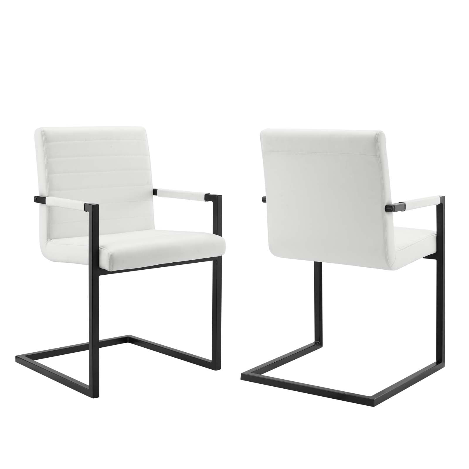 Savoy Vegan Leather Dining Chairs - Set of 2-Dining Chair-Modway-Wall2Wall Furnishings