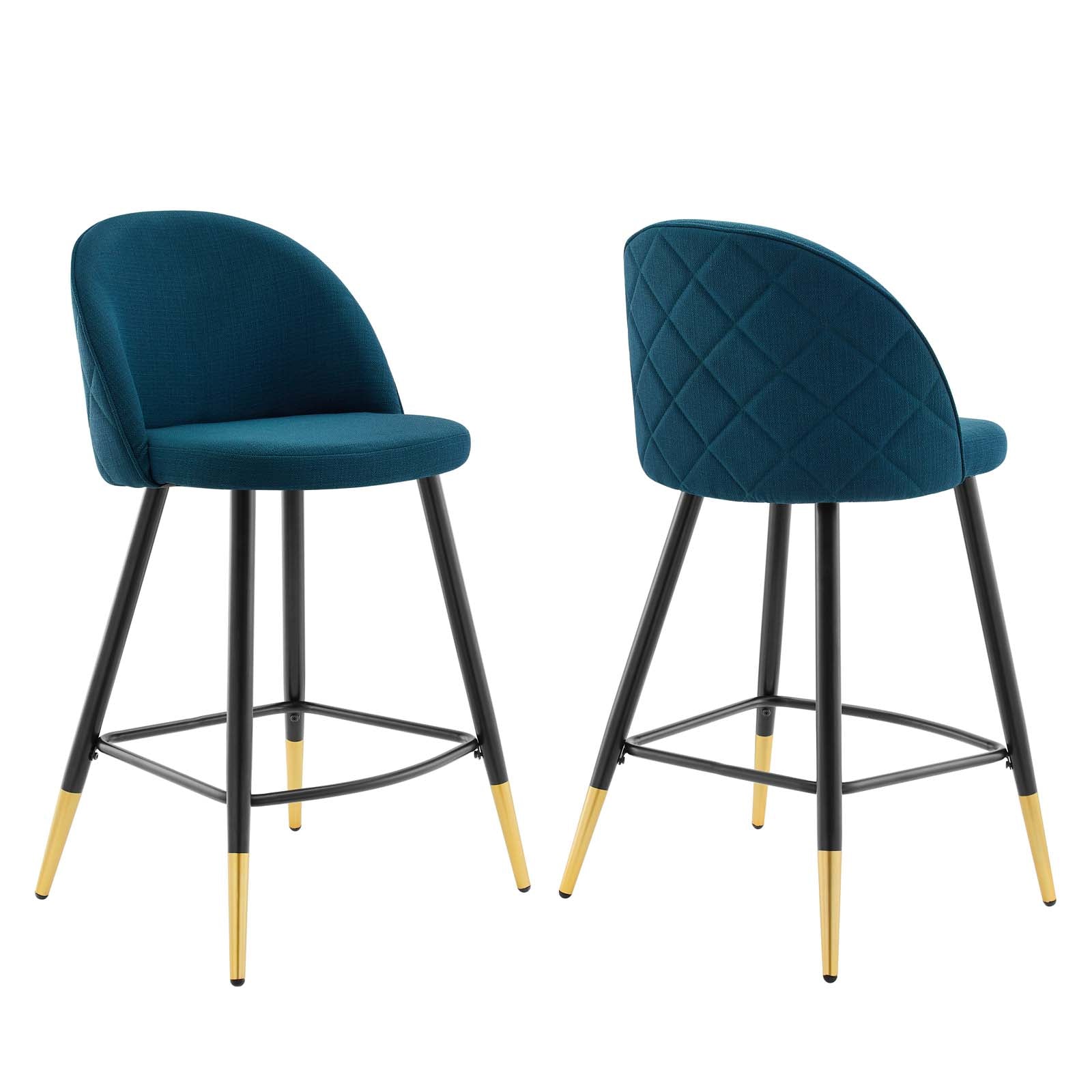 Cordial Fabric Counter Stools - Set of 2-Counter Stool-Modway-Wall2Wall Furnishings