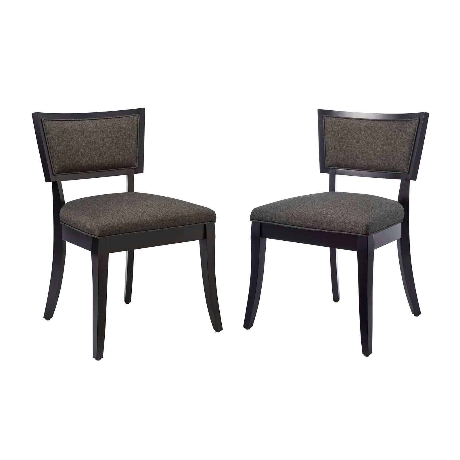 Pristine Upholstered Fabric Dining Chairs - Set of 2-Dining Chair-Modway-Wall2Wall Furnishings