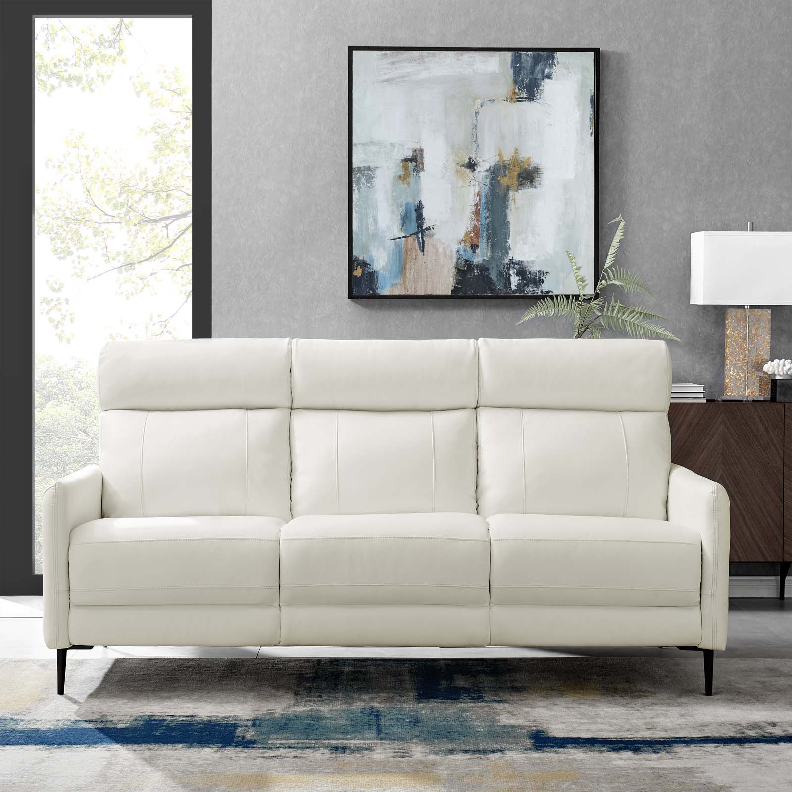 Huxley Leather Sofa-Sofa-Modway-Wall2Wall Furnishings