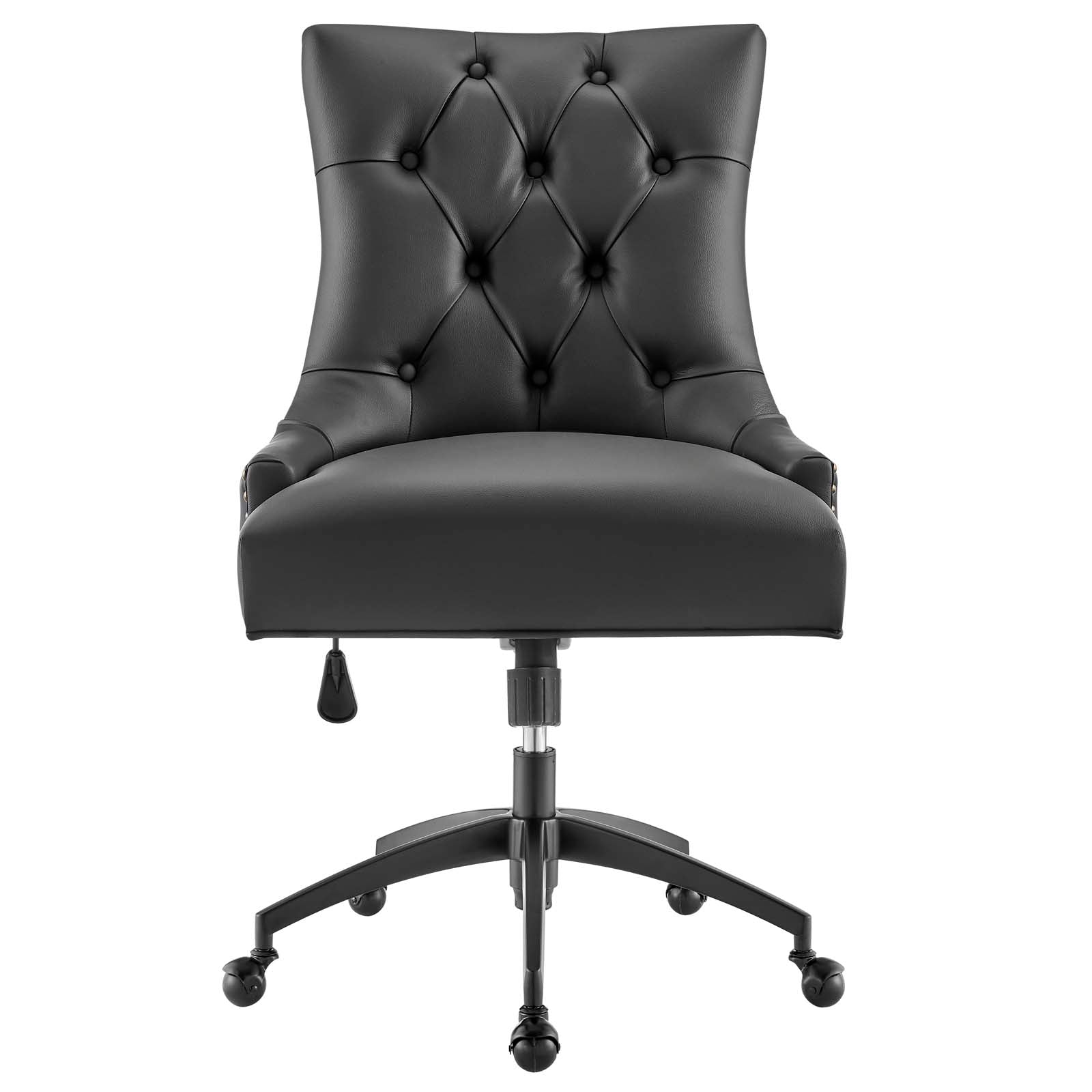 Regent Tufted Vegan Leather Office Chair-Desk Chair-Modway-Wall2Wall Furnishings
