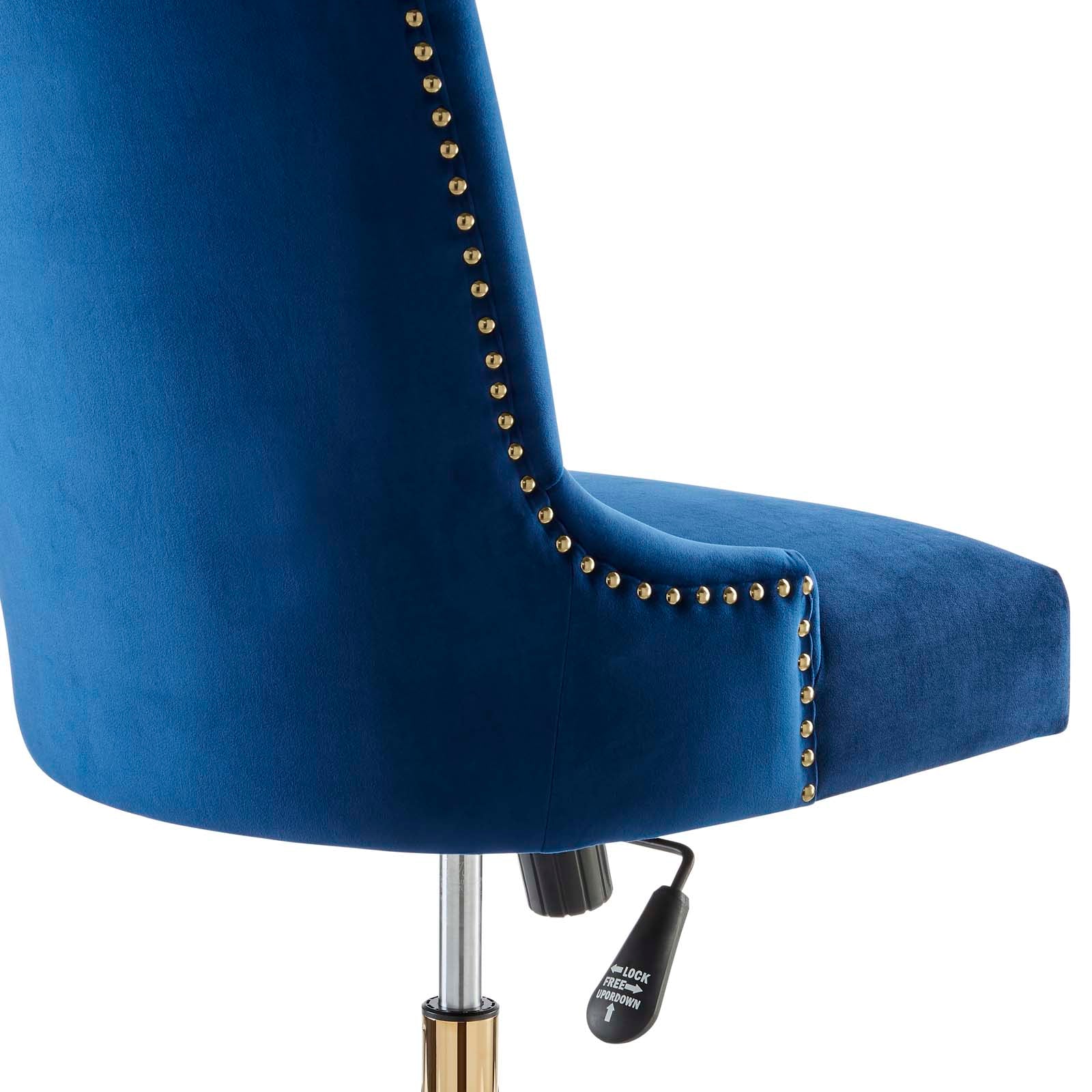 Empower Channel Tufted Performance Velvet Office Chair-Desk Chair-Modway-Wall2Wall Furnishings