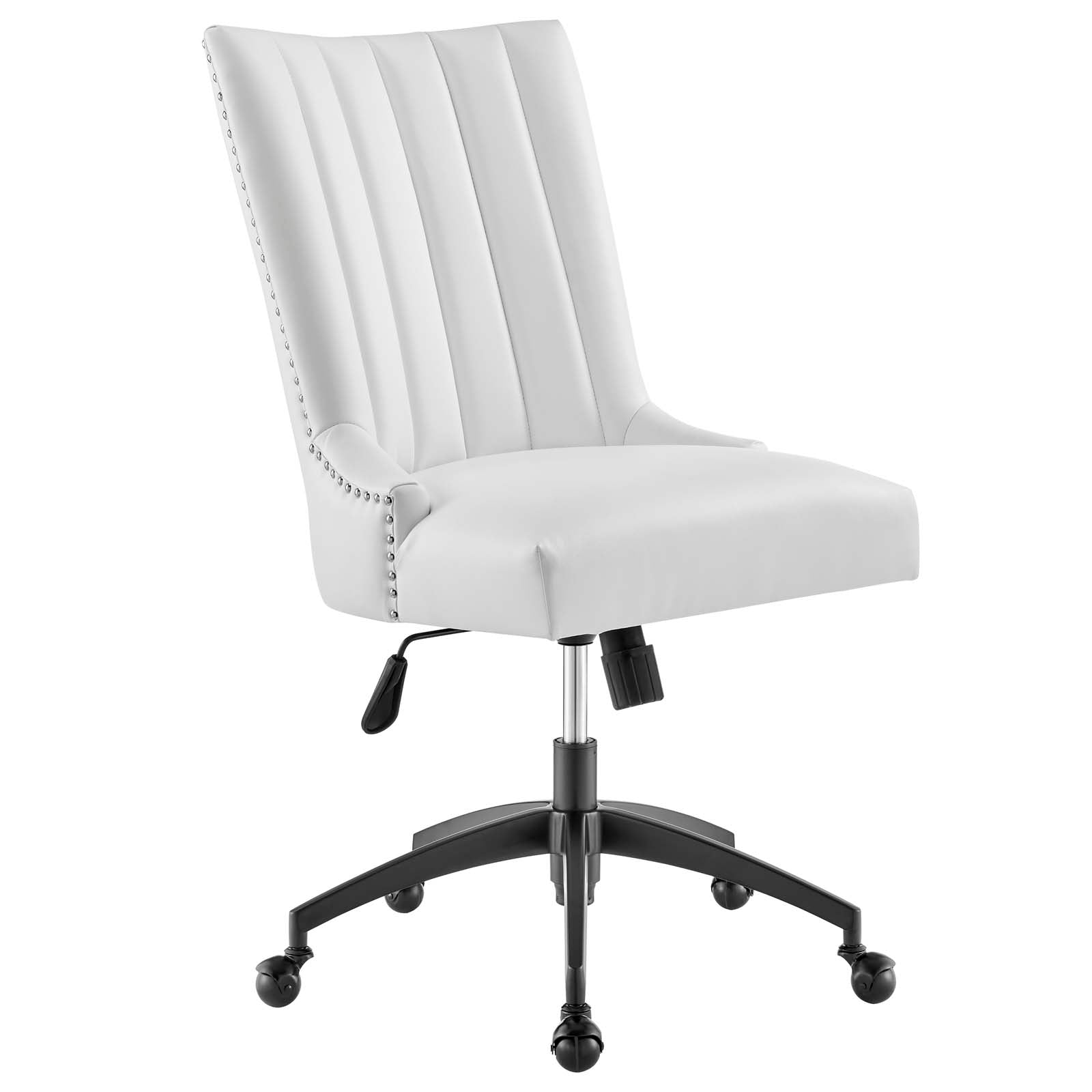Empower Channel Tufted Vegan Leather Office Chair-Desk Chair-Modway-Wall2Wall Furnishings