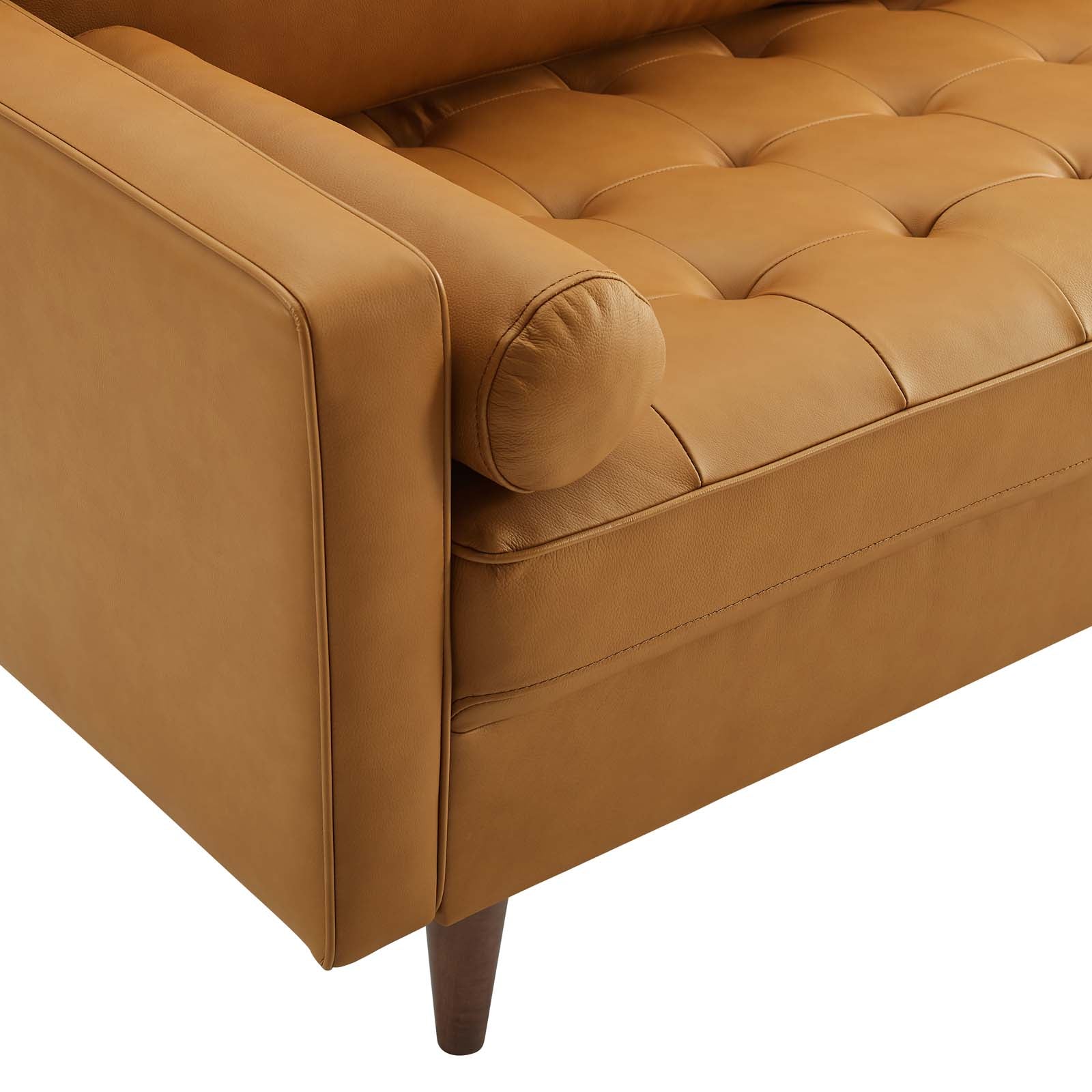 Valour 81" Leather Sofa-Sofa-Modway-Wall2Wall Furnishings