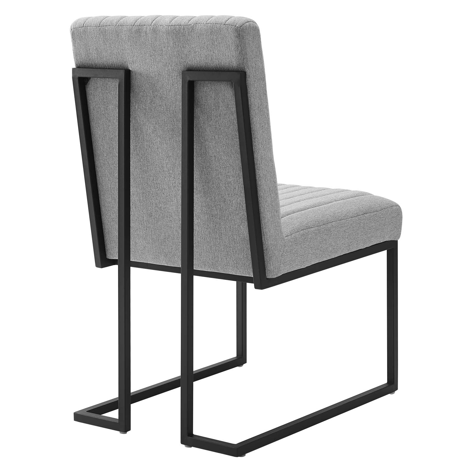 Indulge Channel Tufted Fabric Dining Chair-Dining Chair-Modway-Wall2Wall Furnishings