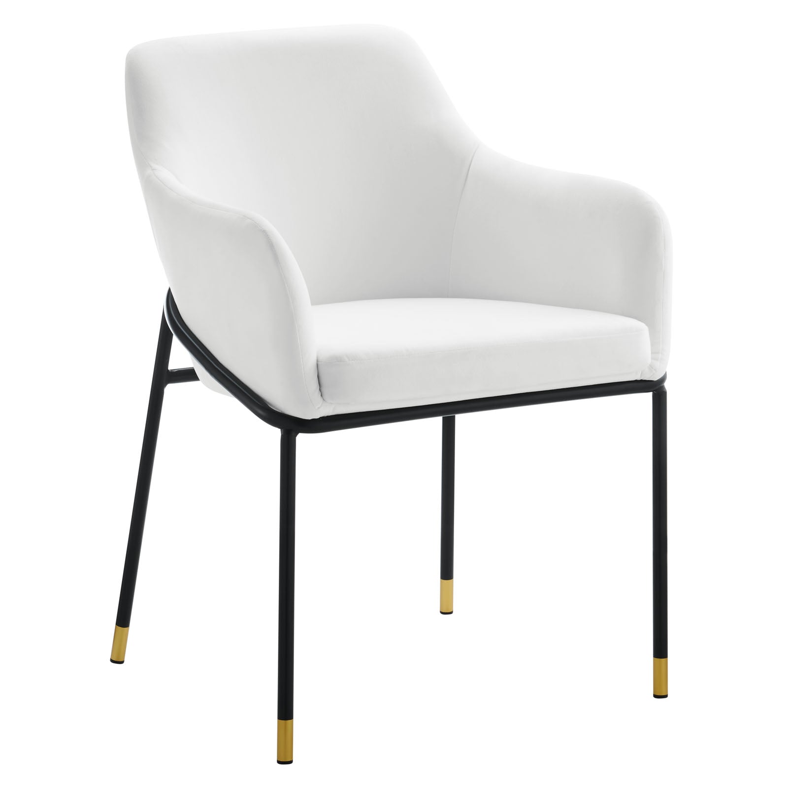 Jovi Performance Velvet Dining Armchair-Dining Chair-Modway-Wall2Wall Furnishings