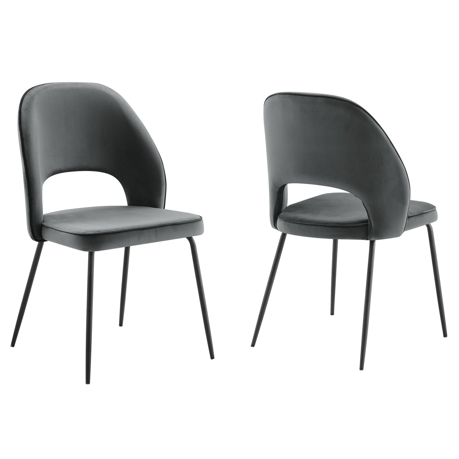 Nico Performance Velvet Dining Chair Set of 2-Dining Chair-Modway-Wall2Wall Furnishings