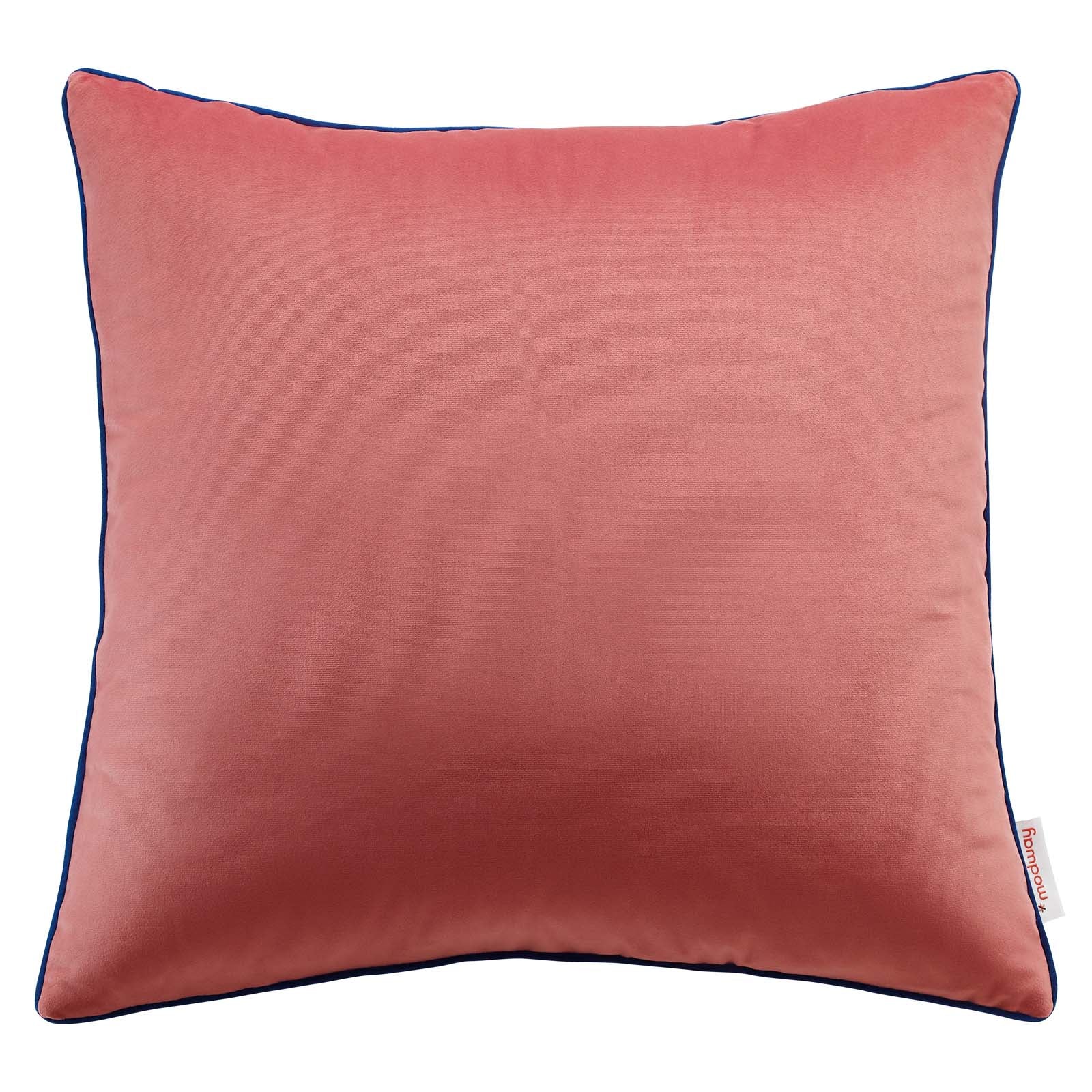 Accentuate 18" Performance Velvet Throw Pillow-Pillow-Modway-Wall2Wall Furnishings