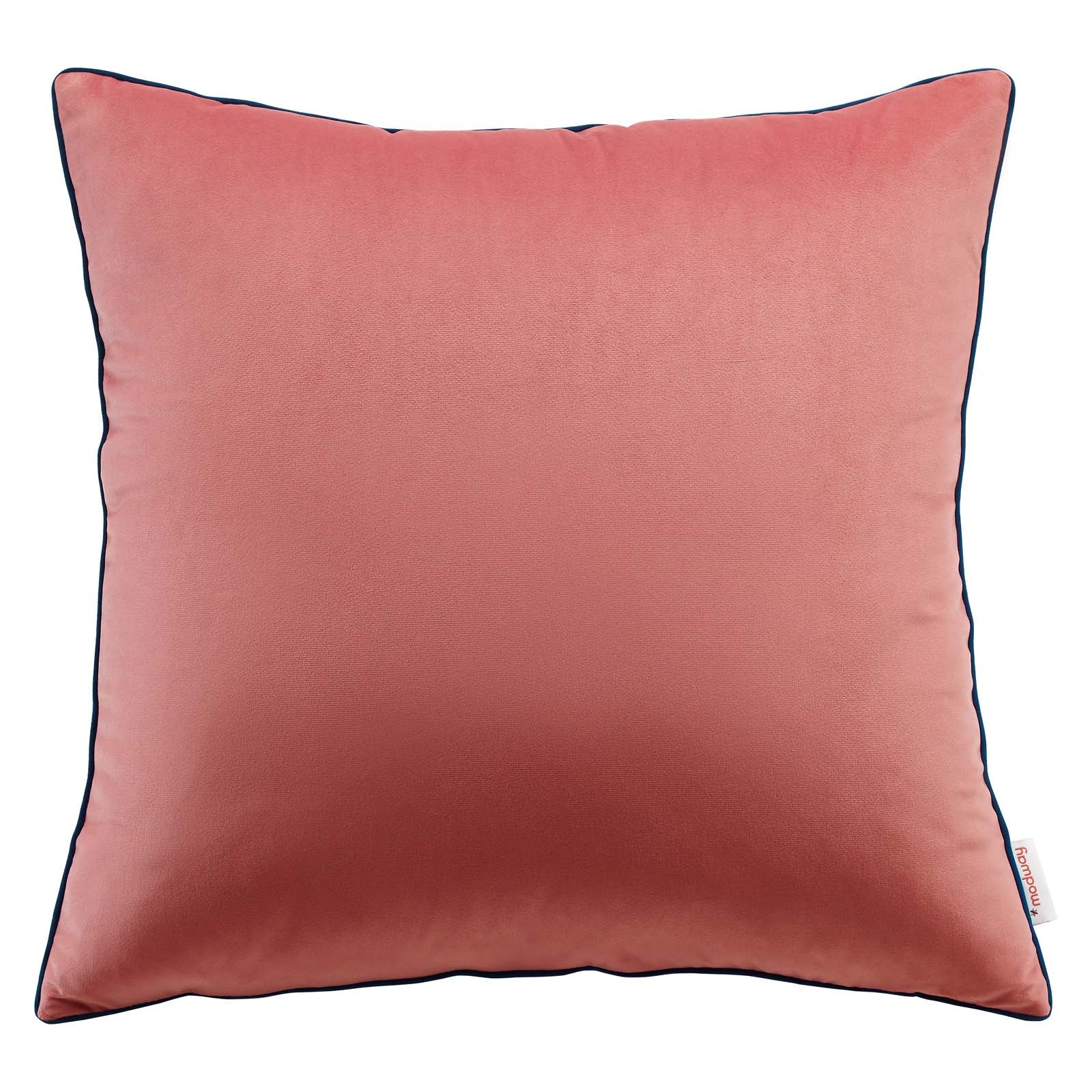 Accentuate 24" Performance Velvet Throw Pillow-Pillow-Modway-Wall2Wall Furnishings