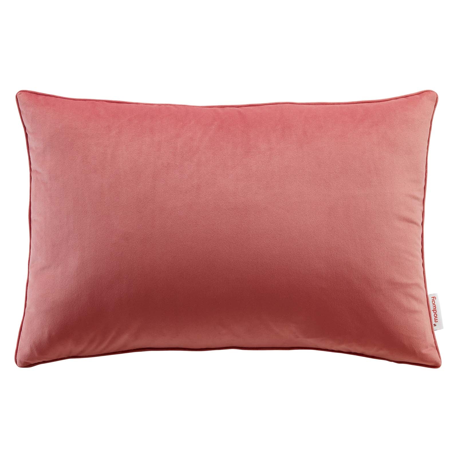 Enhance 24" Lumbar Performance Velvet Throw Pillow-Pillow-Modway-Wall2Wall Furnishings