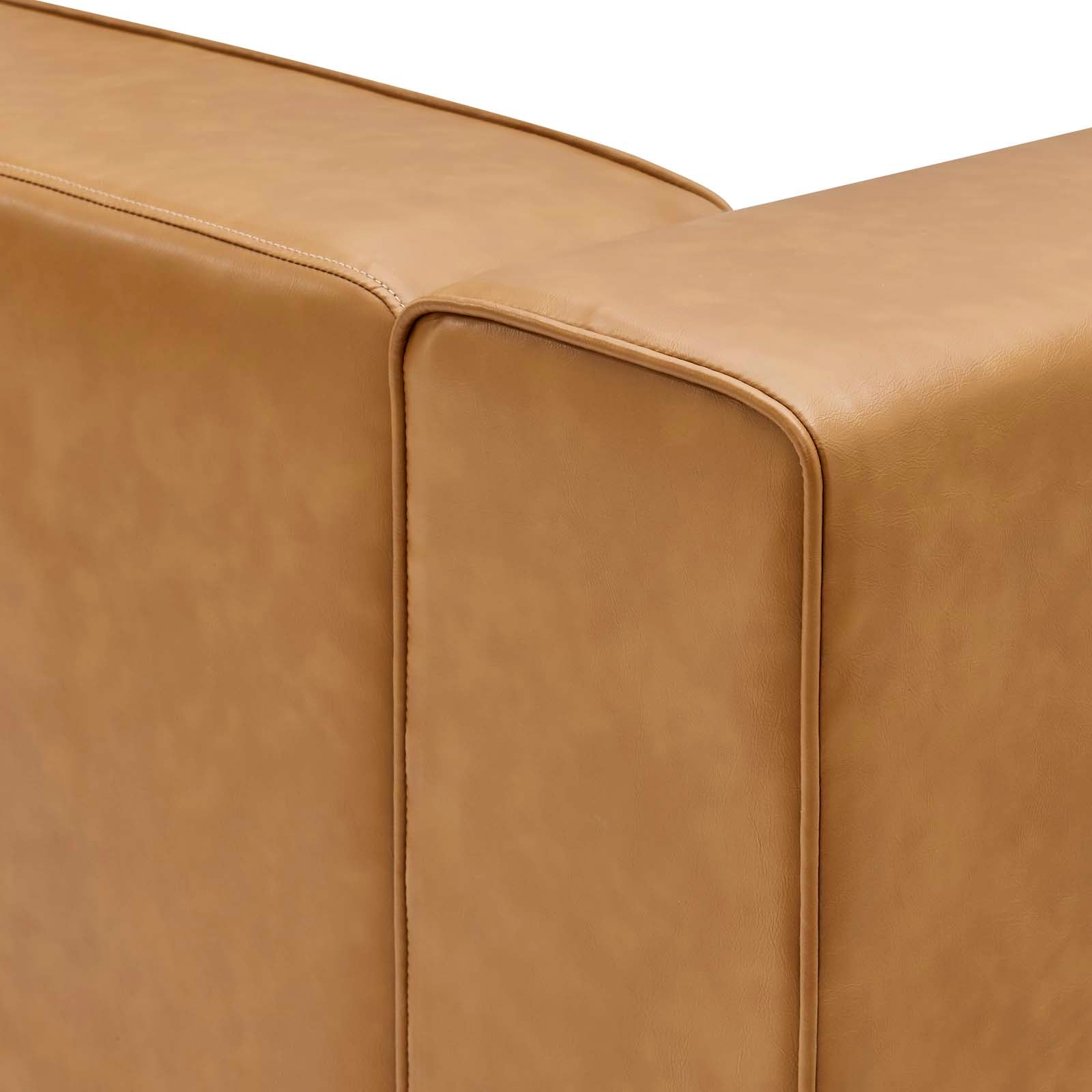 Mingle Vegan Leather Sofa and Ottoman Set-Sofa-Modway-Wall2Wall Furnishings