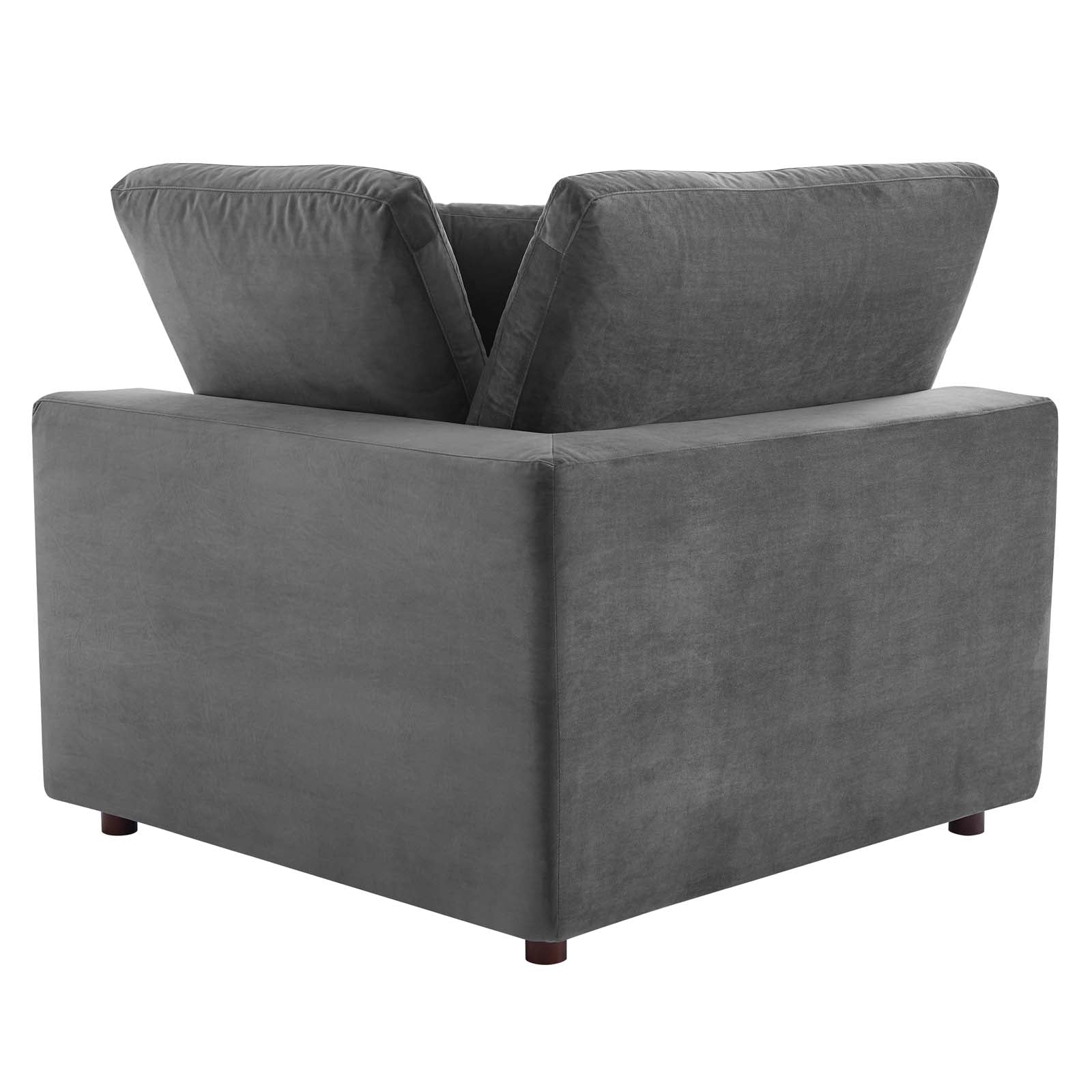 Commix Down Filled Overstuffed Performance Velvet 3-Seater Sofa-Sofa-Modway-Wall2Wall Furnishings