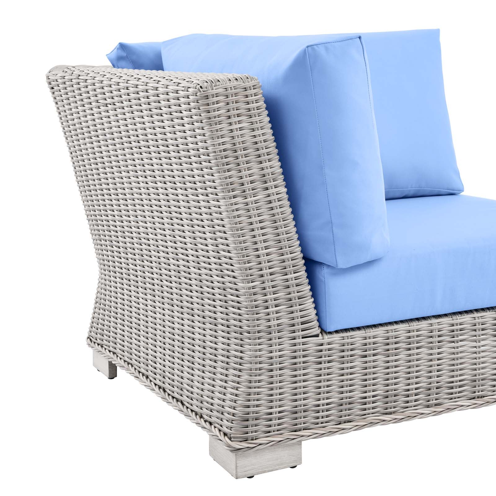 Conway Outdoor Patio Wicker Rattan Corner Chair-Outdoor Chair-Modway-Wall2Wall Furnishings