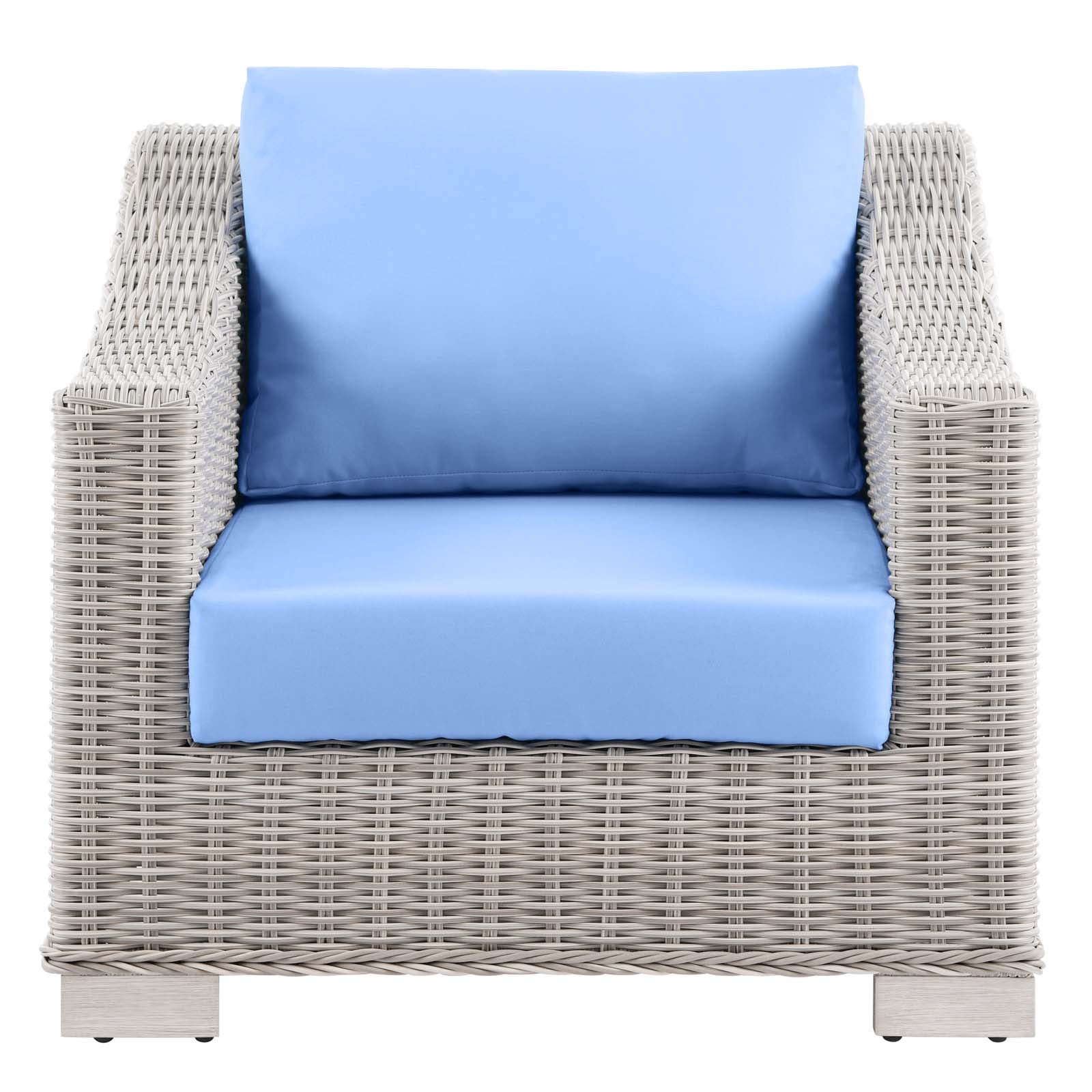 Conway Outdoor Patio Wicker Rattan Armchair-Outdoor Chair-Modway-Wall2Wall Furnishings