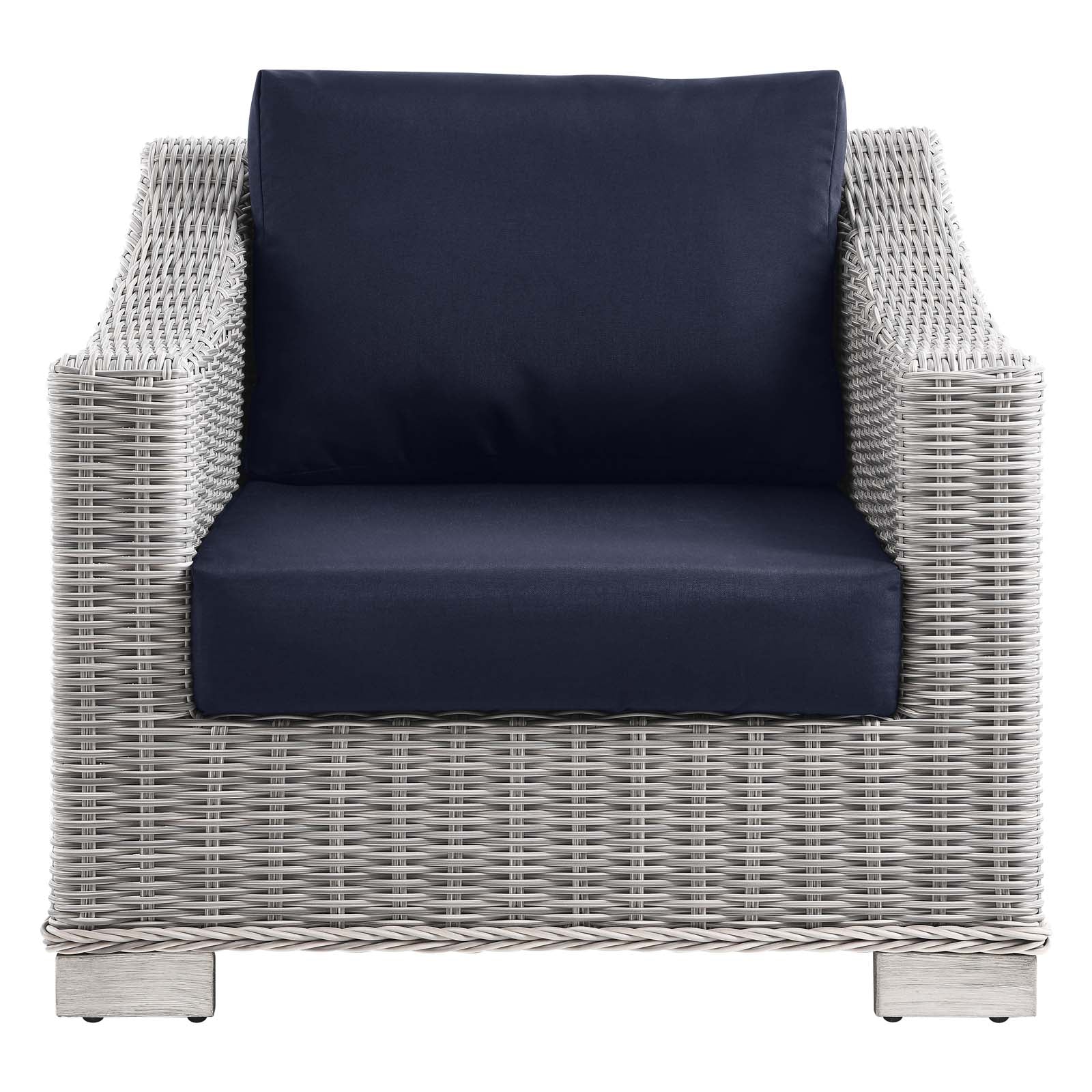 Conway Outdoor Patio Wicker Rattan Armchair-Outdoor Chair-Modway-Wall2Wall Furnishings