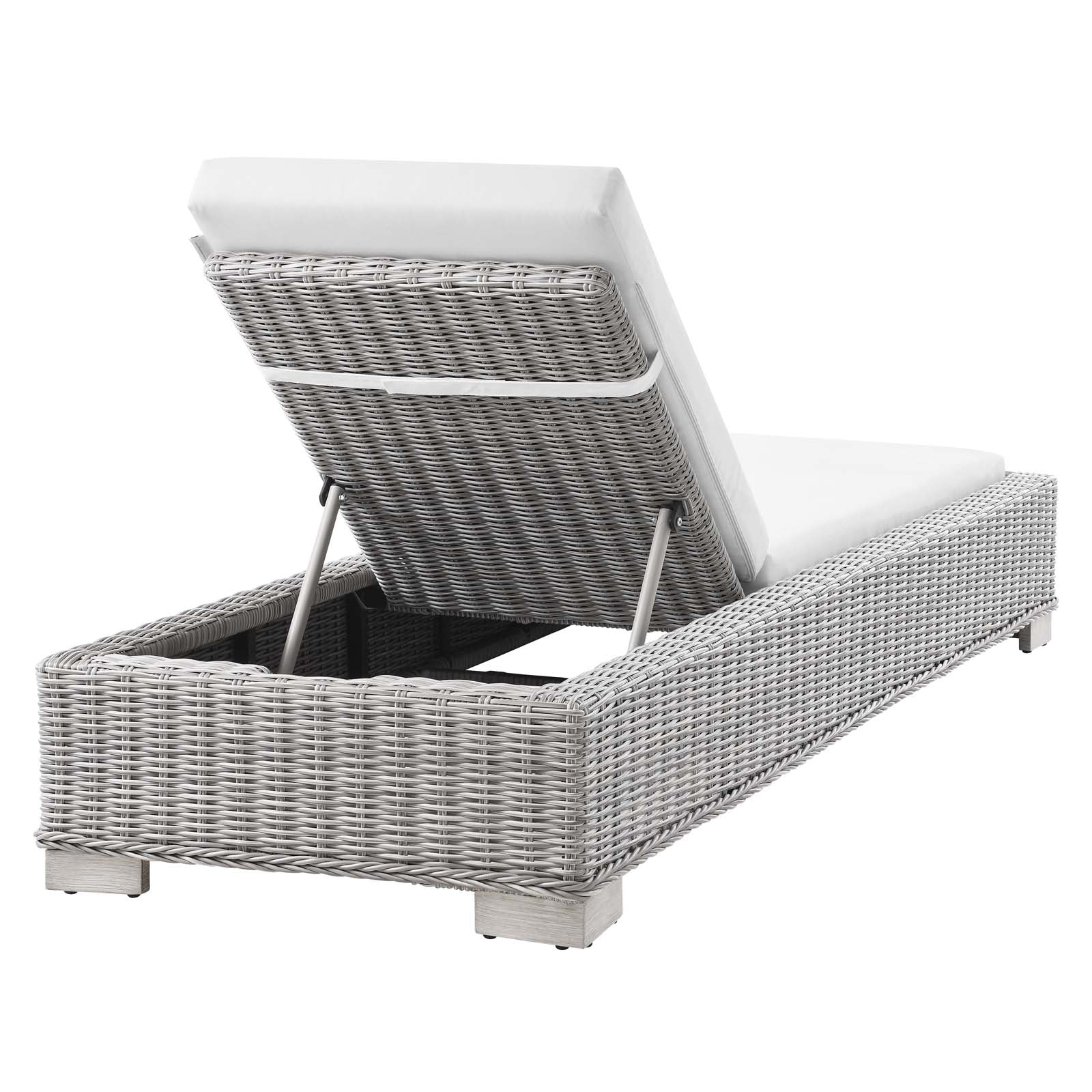 Conway Outdoor Patio Wicker Rattan Chaise Lounge-Outdoor Chaise-Modway-Wall2Wall Furnishings