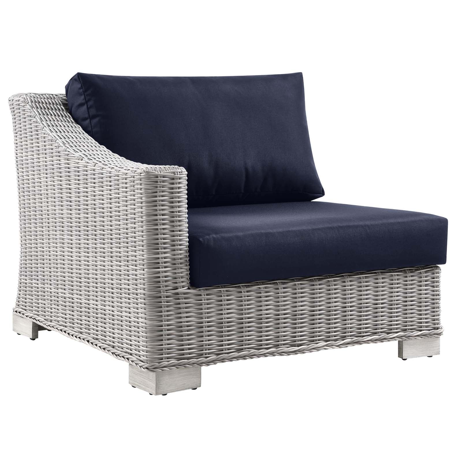 Conway Outdoor Patio Wicker Rattan Left-Arm Chair-Outdoor Chair-Modway-Wall2Wall Furnishings