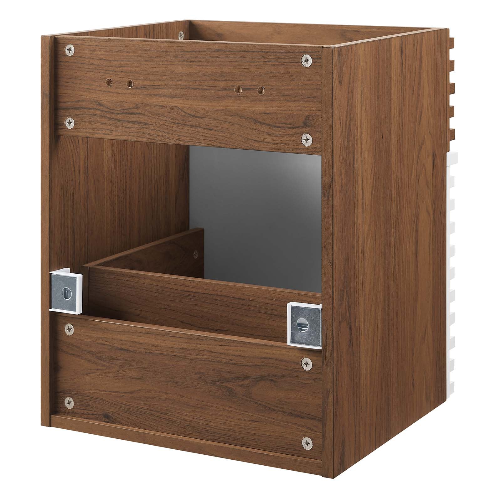Render 18" Wall-Mount Bathroom Vanity Cabinet (Sink Basin Not Included)-Bathroom Vanity-Modway-Wall2Wall Furnishings