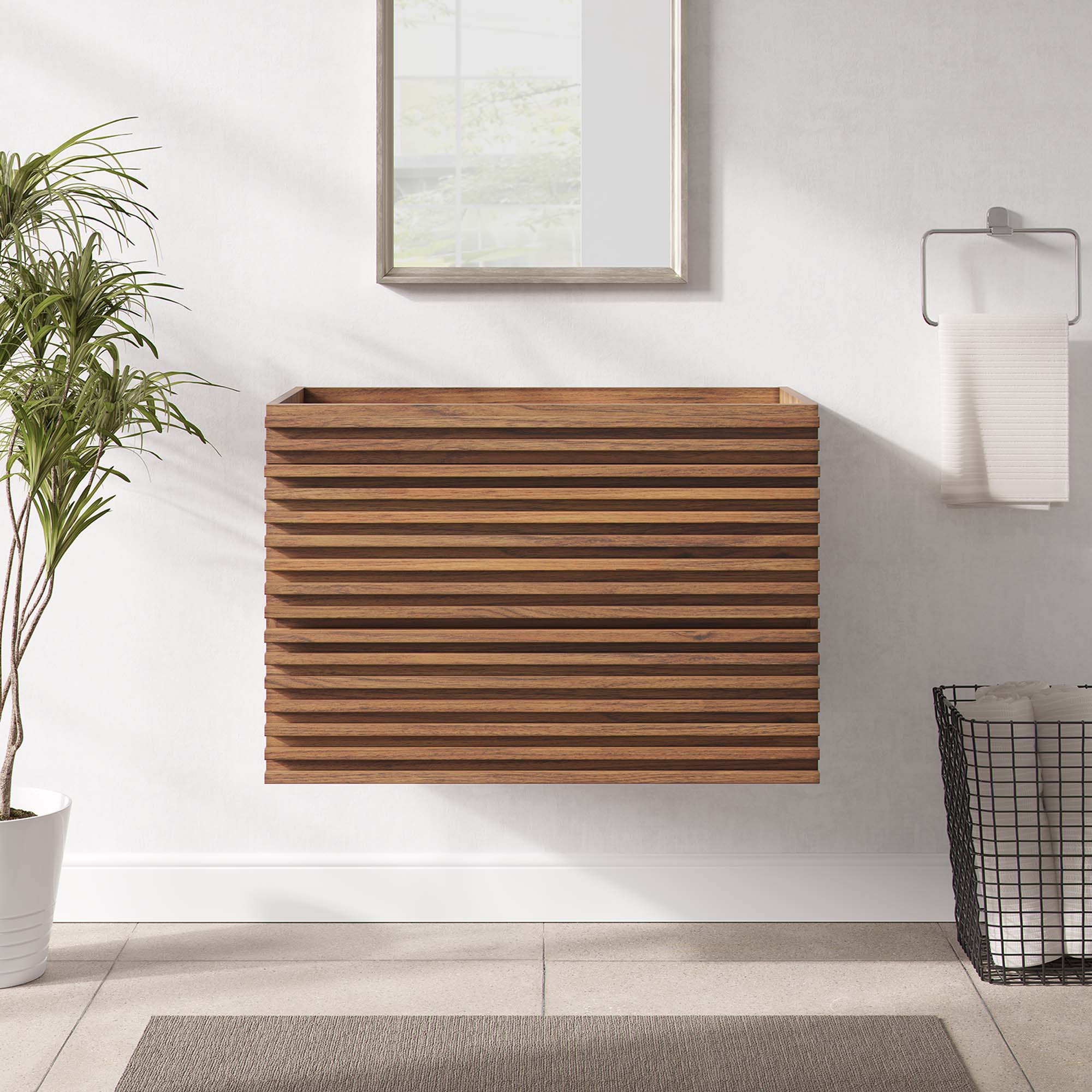 Render 30" Wall-Mount Bathroom Vanity Cabinet (Sink Basin Not Included)