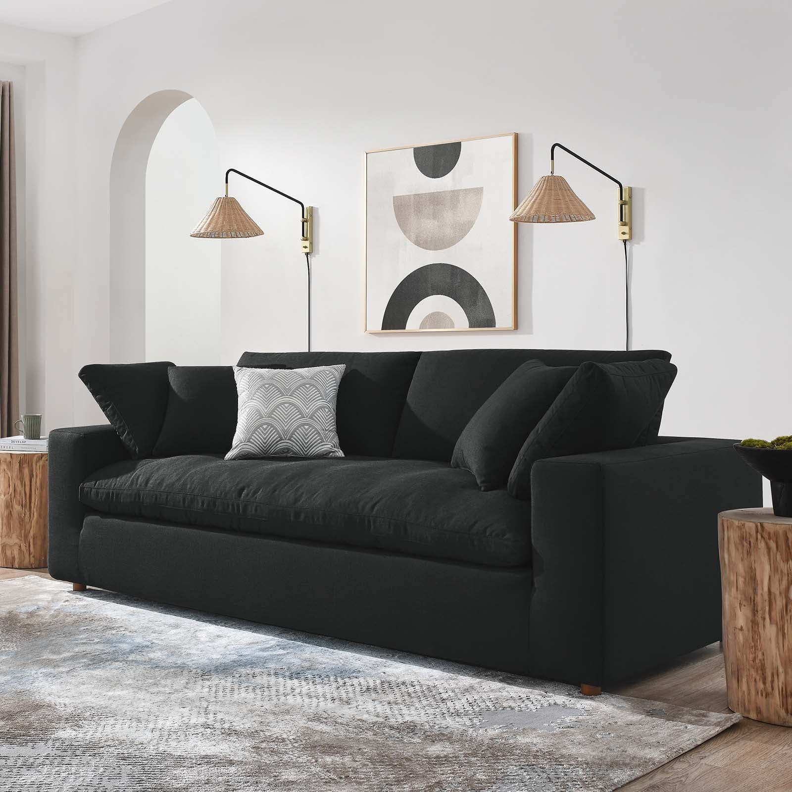 Commix Down Filled Overstuffed Sofa-Sofa-Modway-Wall2Wall Furnishings