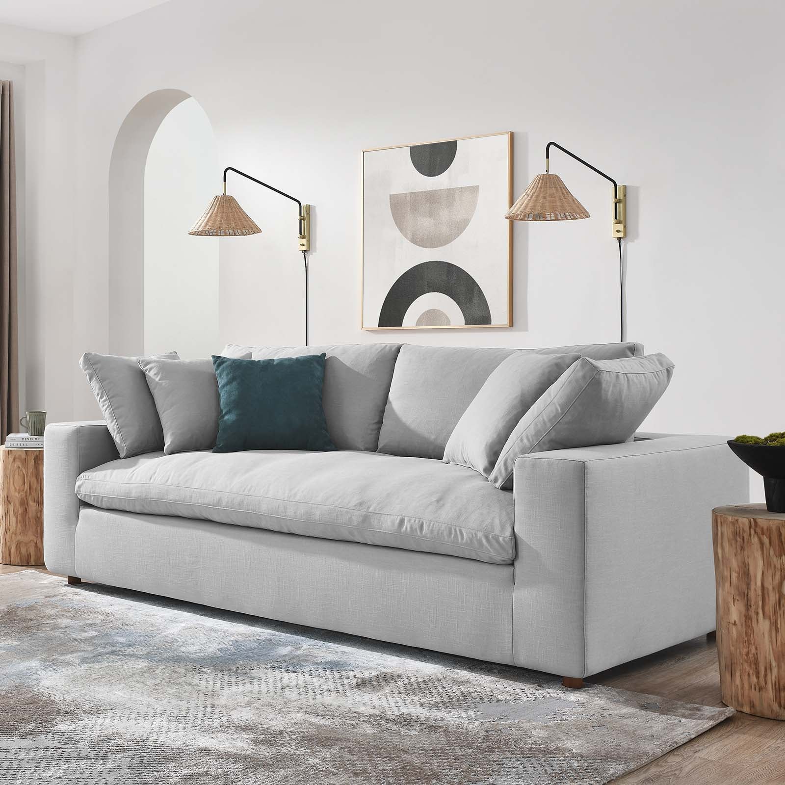 Commix Down Filled Overstuffed Sofa-Sofa-Modway-Wall2Wall Furnishings
