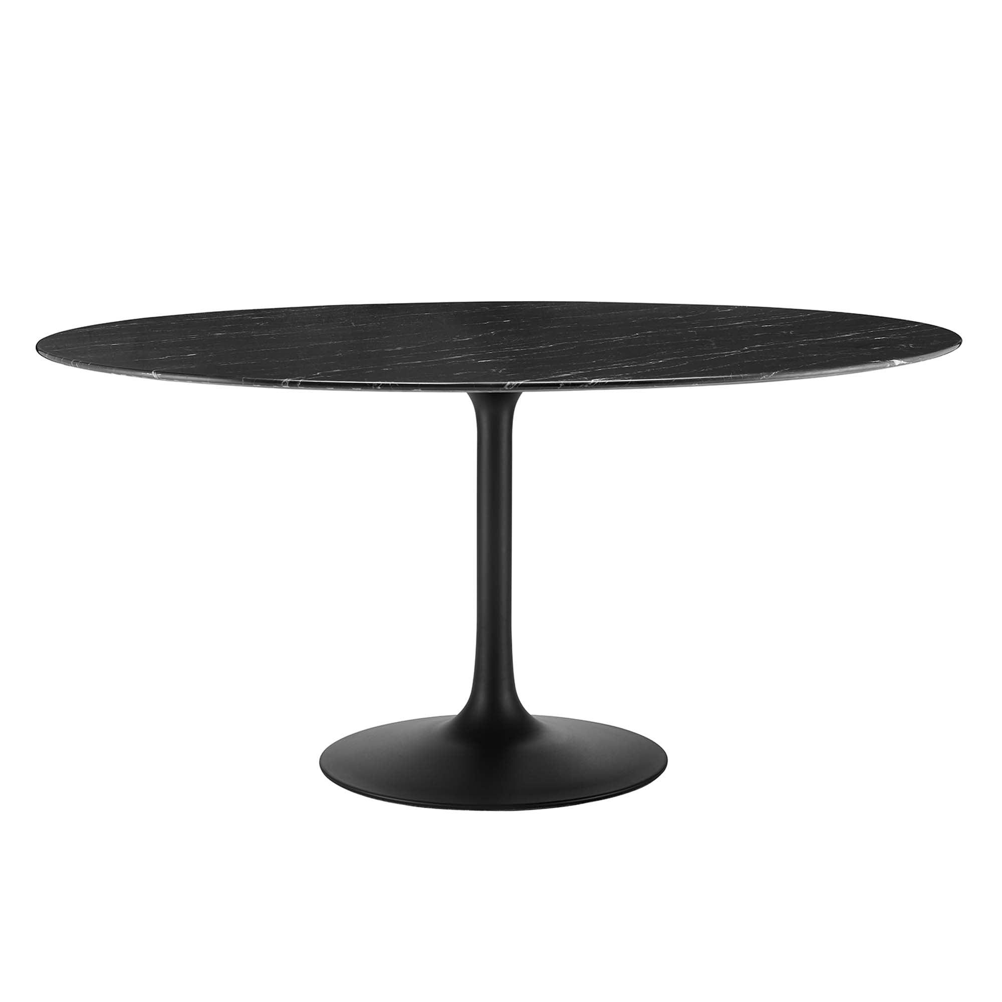 Lippa 60" Round Faux Marble Dining Table