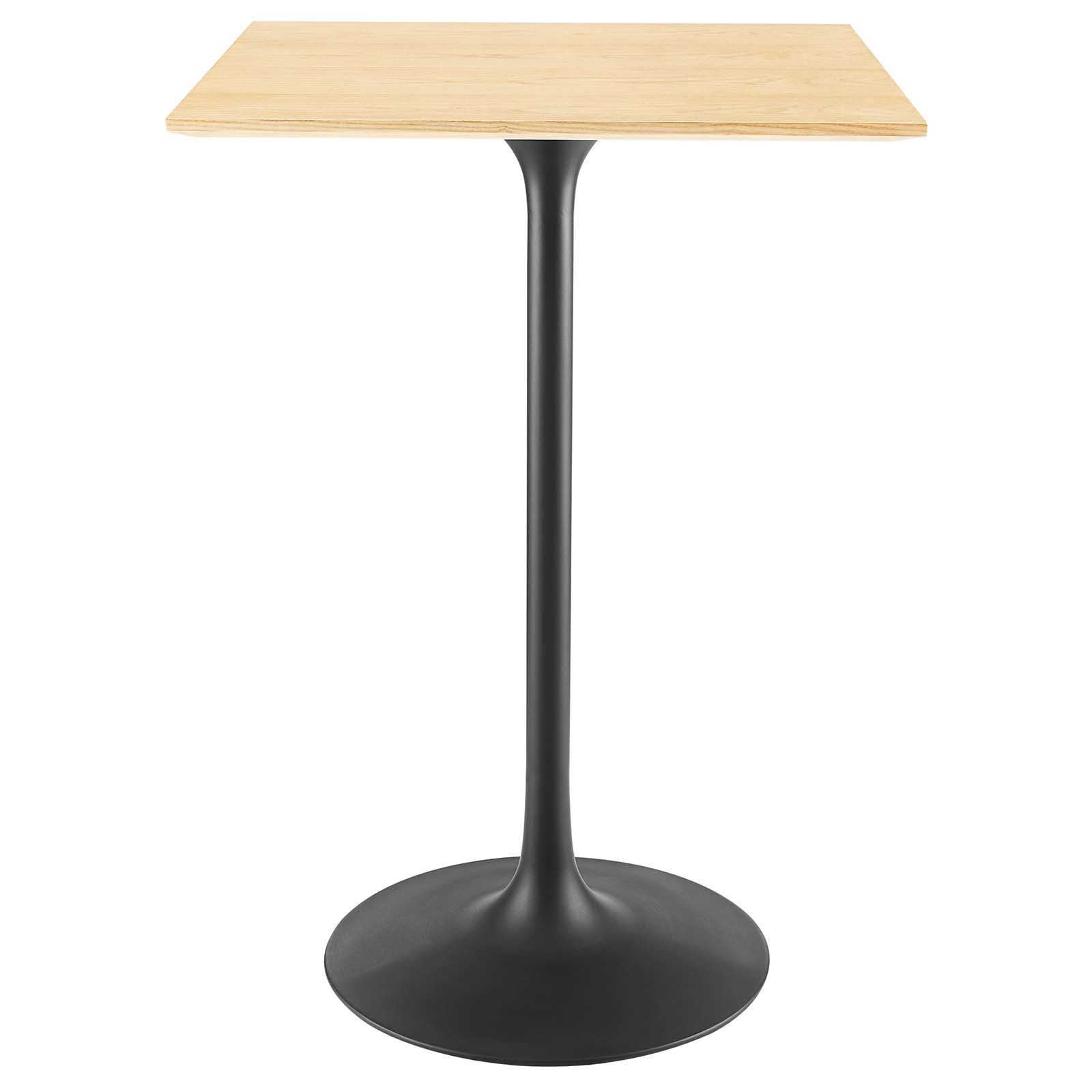 Lippa 28" Square Wood Bar Table-Bar Table-Modway-Wall2Wall Furnishings