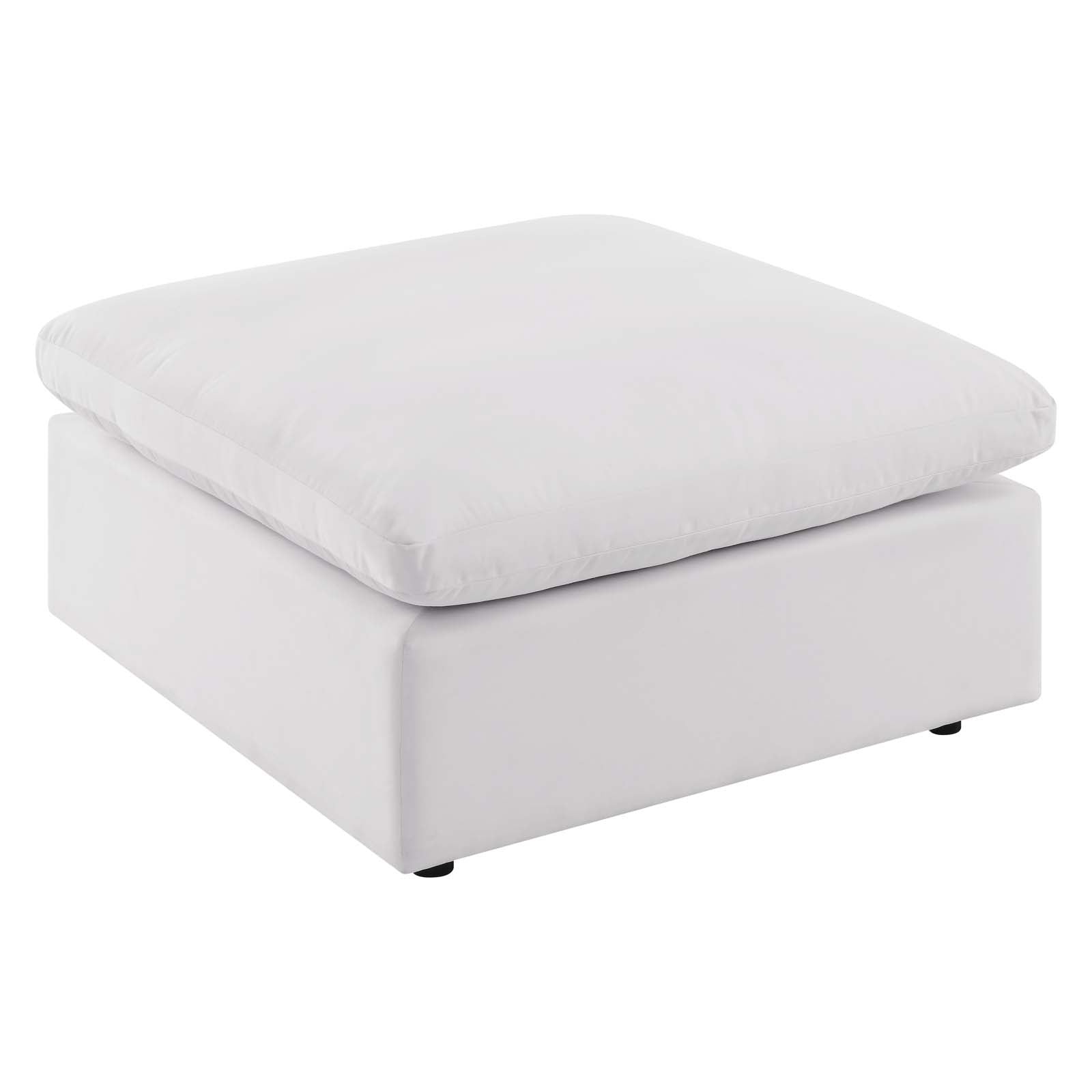 Commix Overstuffed Outdoor Patio Ottoman-Outdoor Ottoman-Modway-Wall2Wall Furnishings