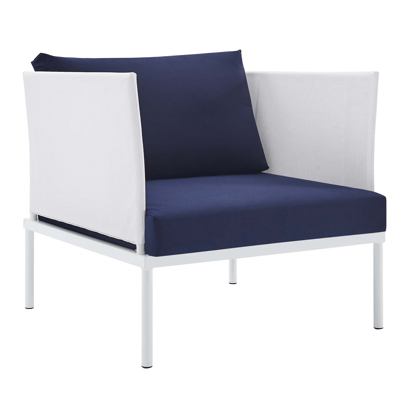 Harmony 6-Piece Sunbrella® Outdoor Patio Aluminum Seating Set-Outdoor Set-Modway-Wall2Wall Furnishings