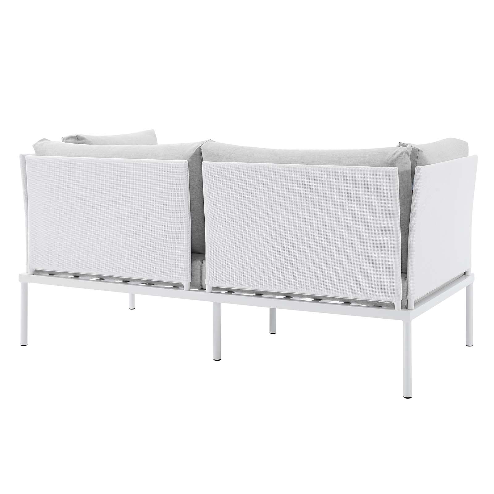 Harmony 8-Piece Sunbrella® Outdoor Patio Aluminum Seating Set-Outdoor Set-Modway-Wall2Wall Furnishings