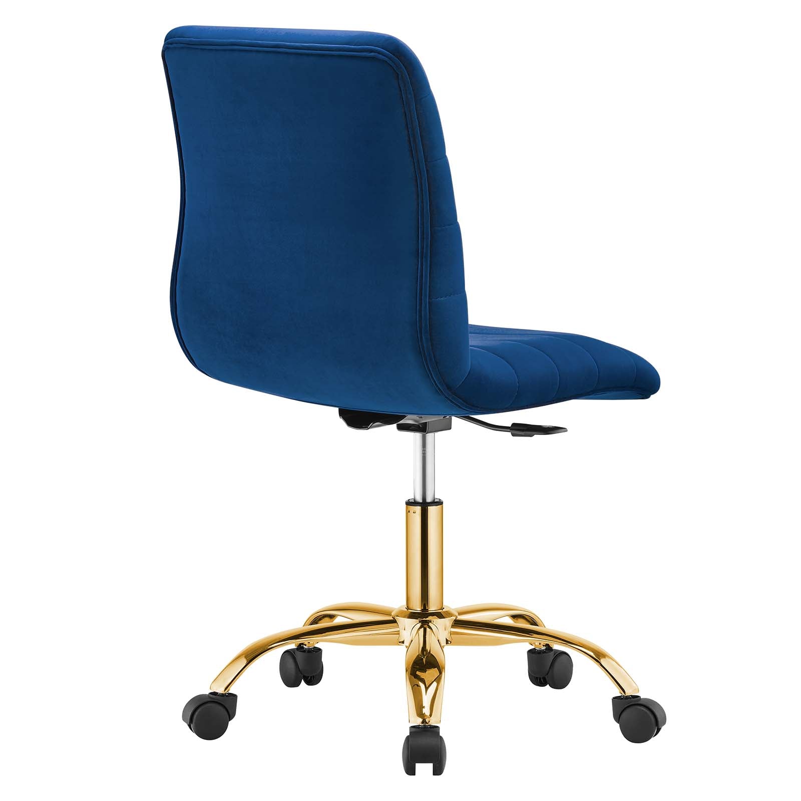 Ripple Armless Performance Velvet Office Chair-Desk Chair-Modway-Wall2Wall Furnishings