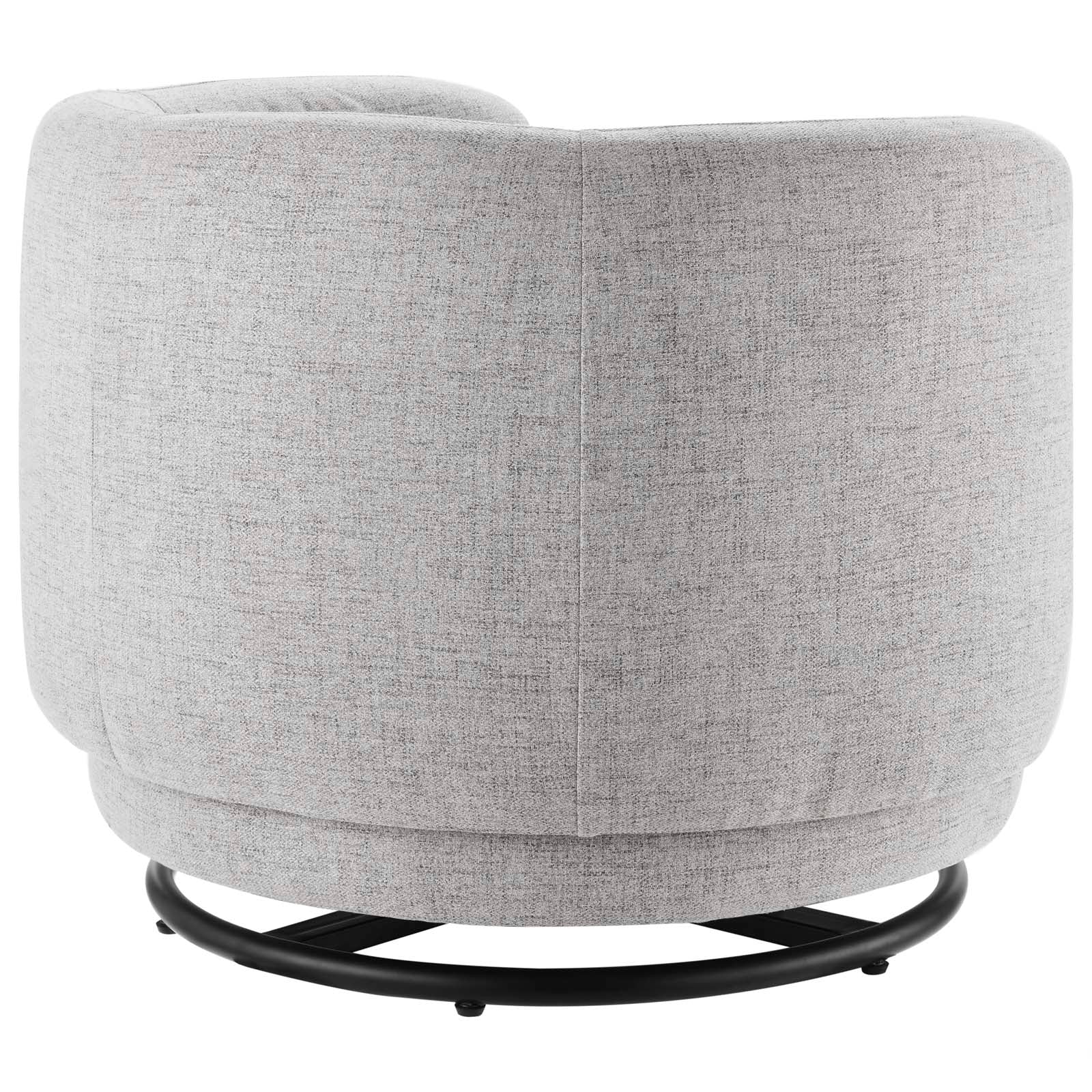 Relish Upholstered Fabric Swivel Chair-Chair-Modway-Wall2Wall Furnishings