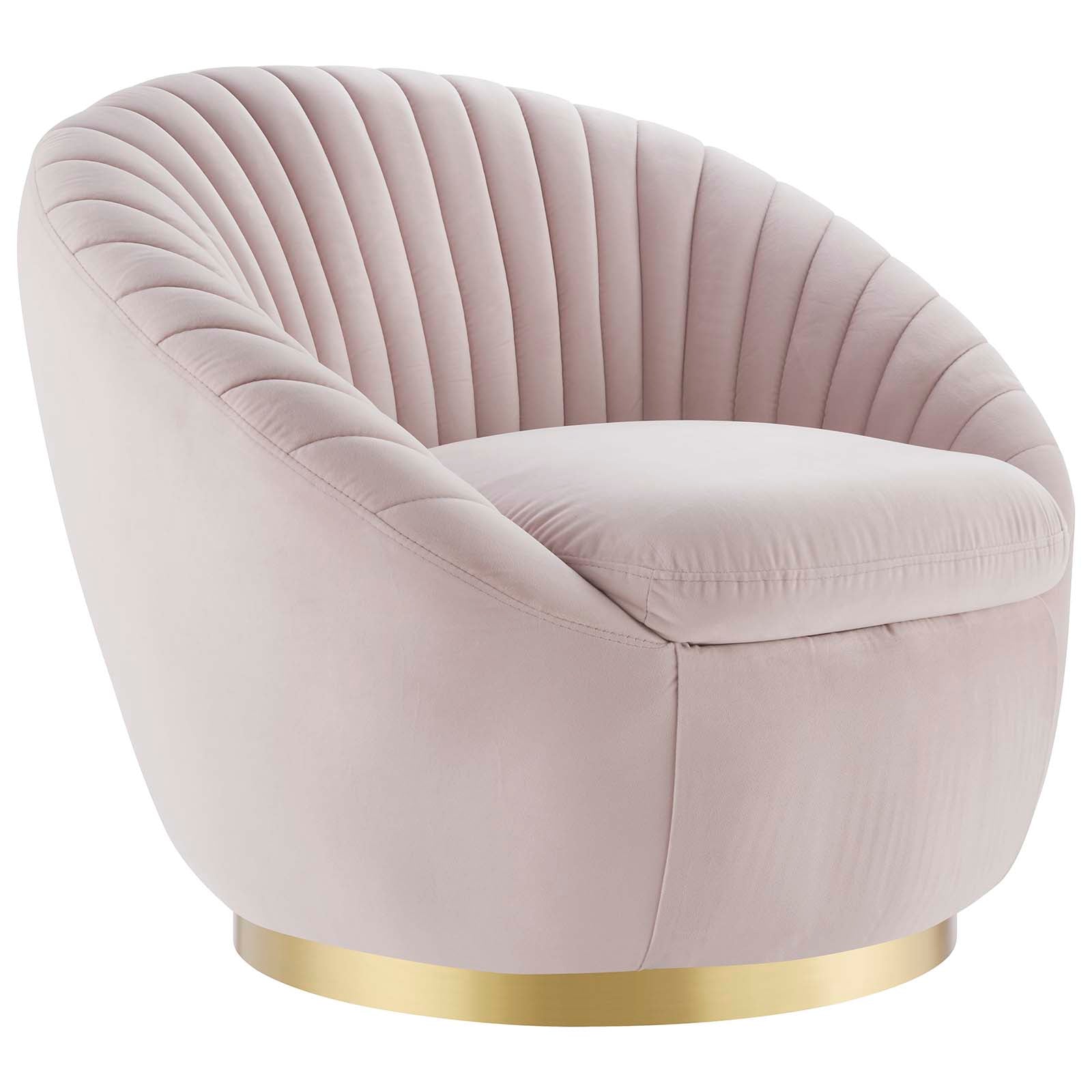 Whirr Tufted Performance Velvet Swivel Chair-Chair-Modway-Wall2Wall Furnishings