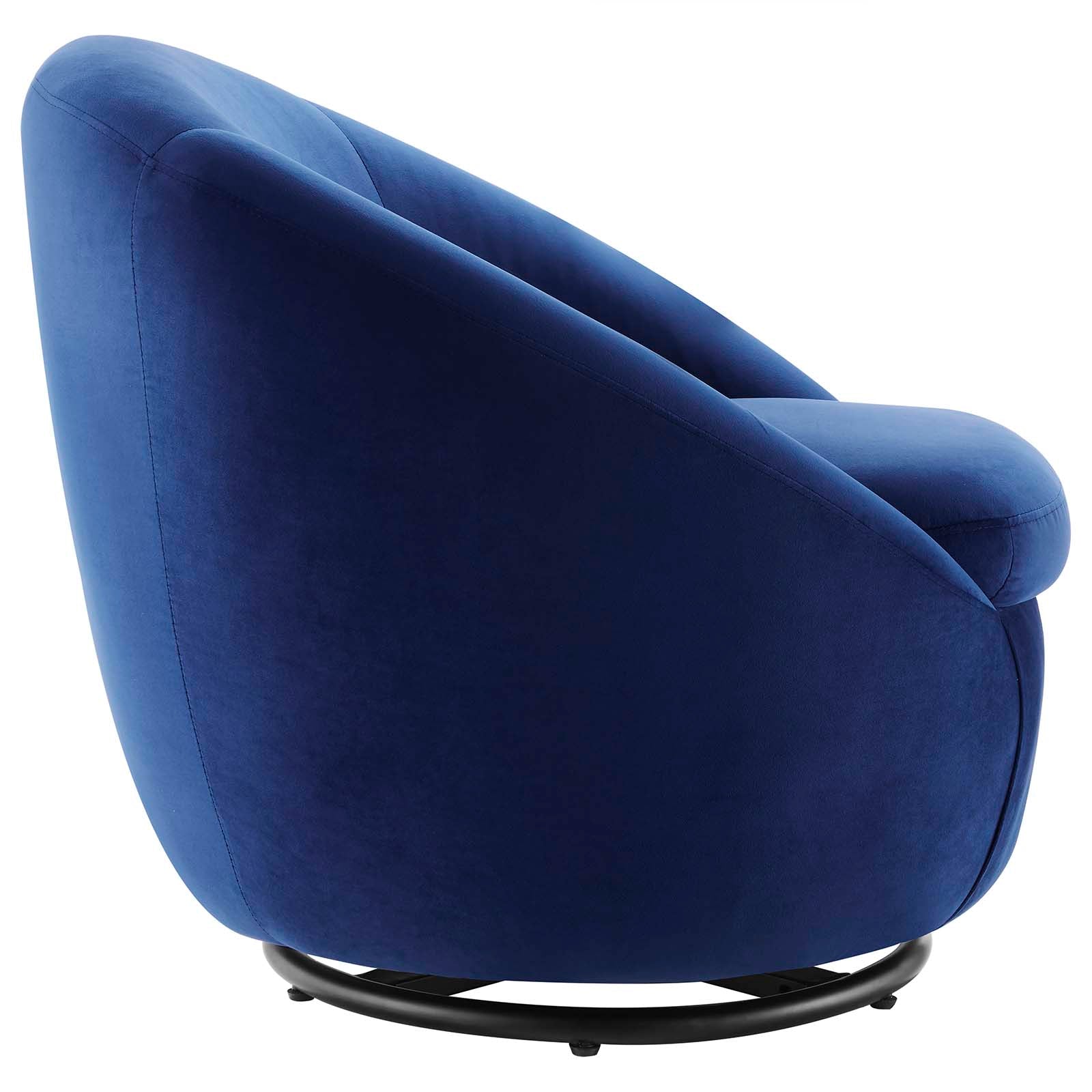 Buttercup Performance Velvet Swivel Chair-Chair-Modway-Wall2Wall Furnishings