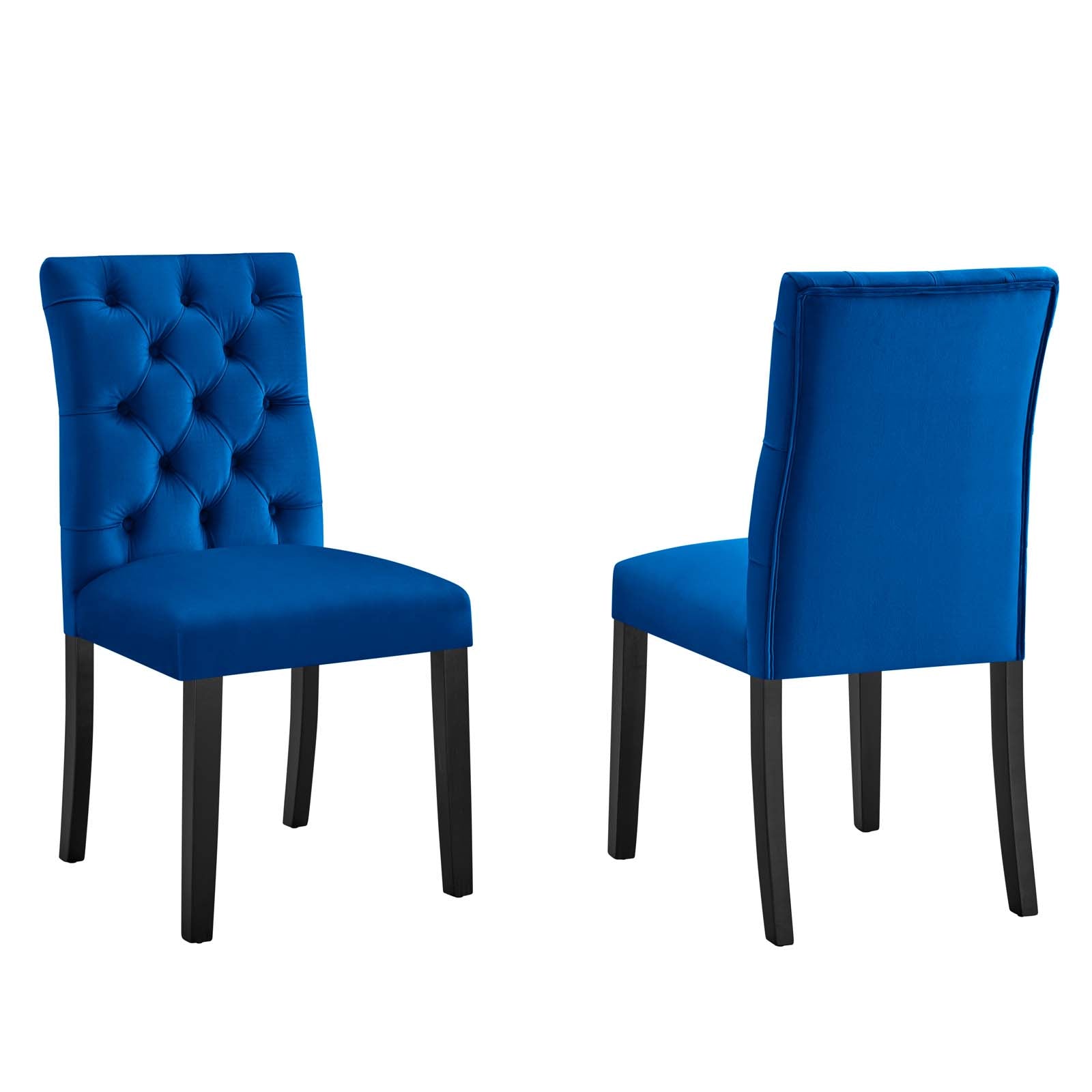 Duchess Performance Velvet Dining Chairs - Set of 2-Dining Chair-Modway-Wall2Wall Furnishings